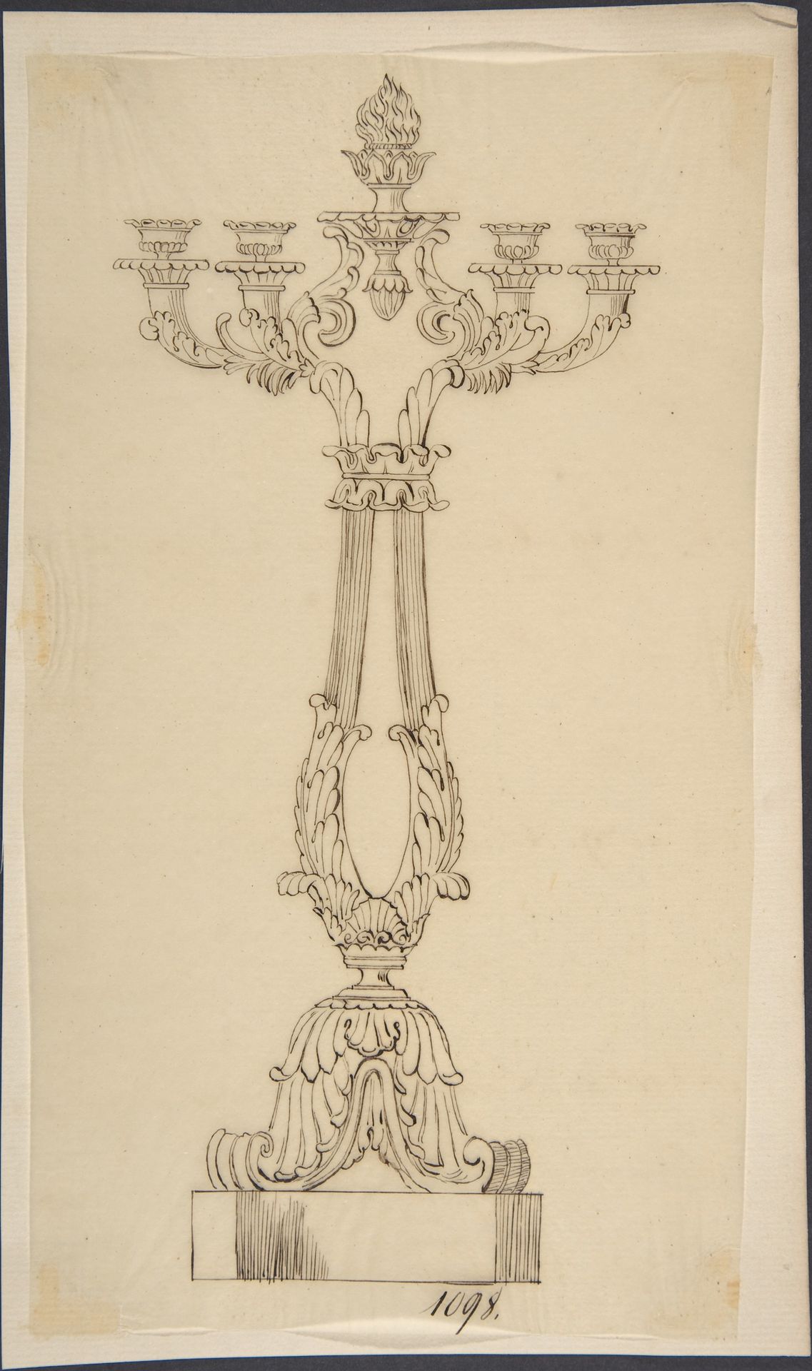 Design for a Candelabra by Anonymous