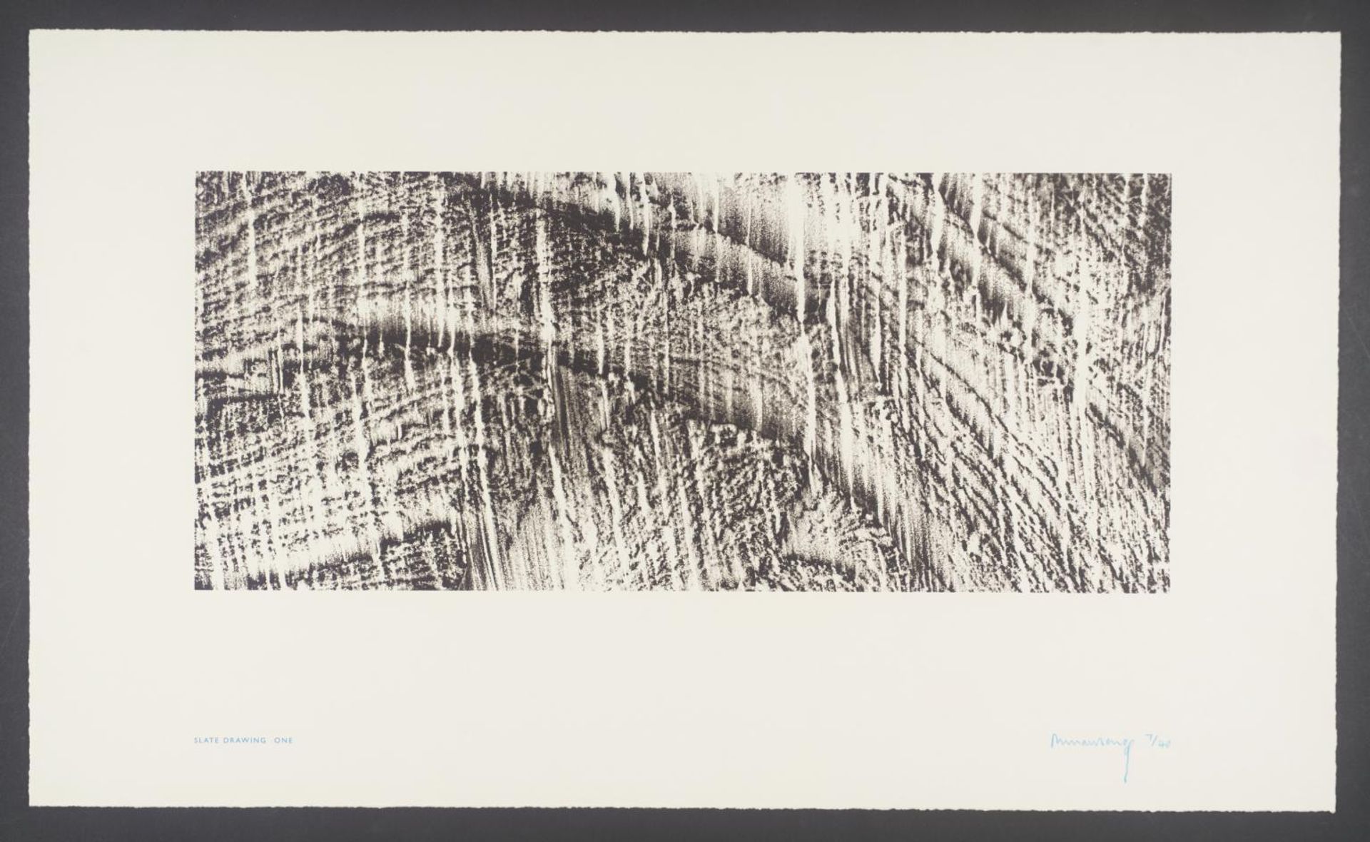Slate Drawing One by Richard Long