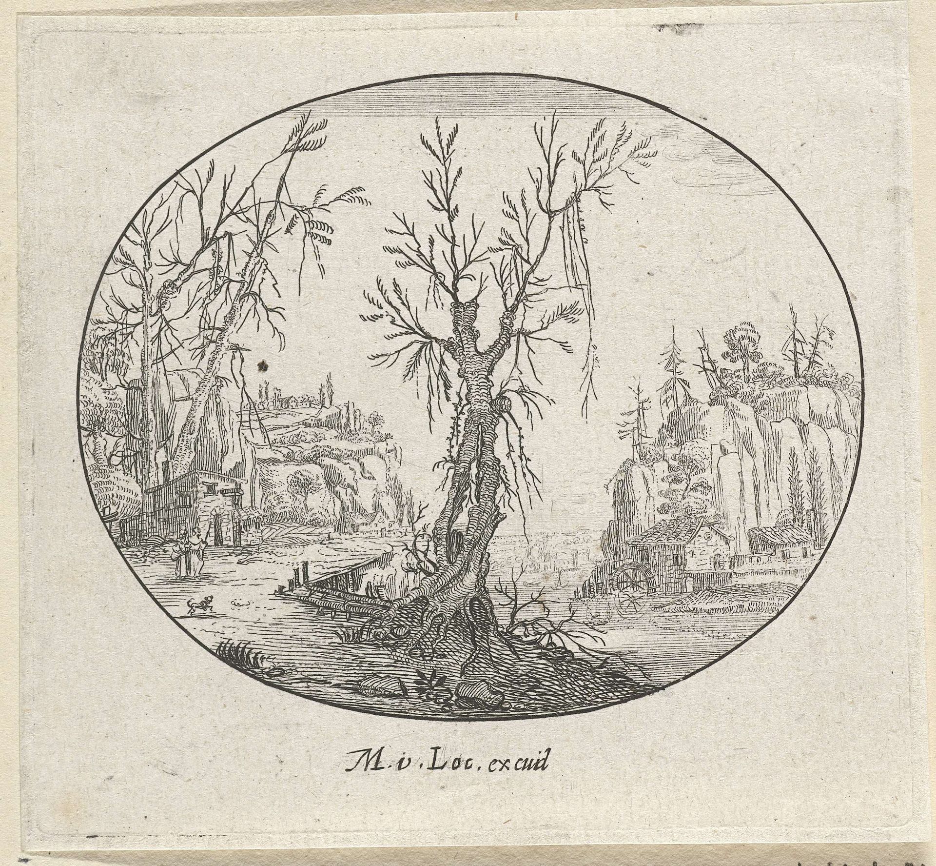 Dode boom in een landschap by Chaerles de Hooch