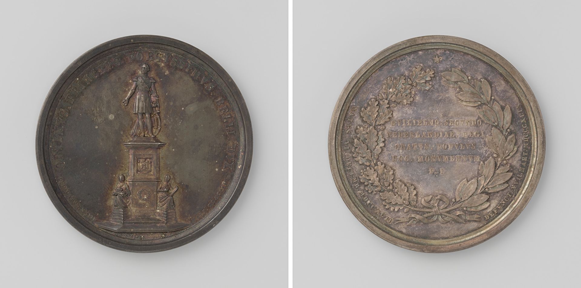 Oprichting van een standbeeld te 's-Gravenhage voor Willem II, koning der Nederlanden by Johan Philip Menger