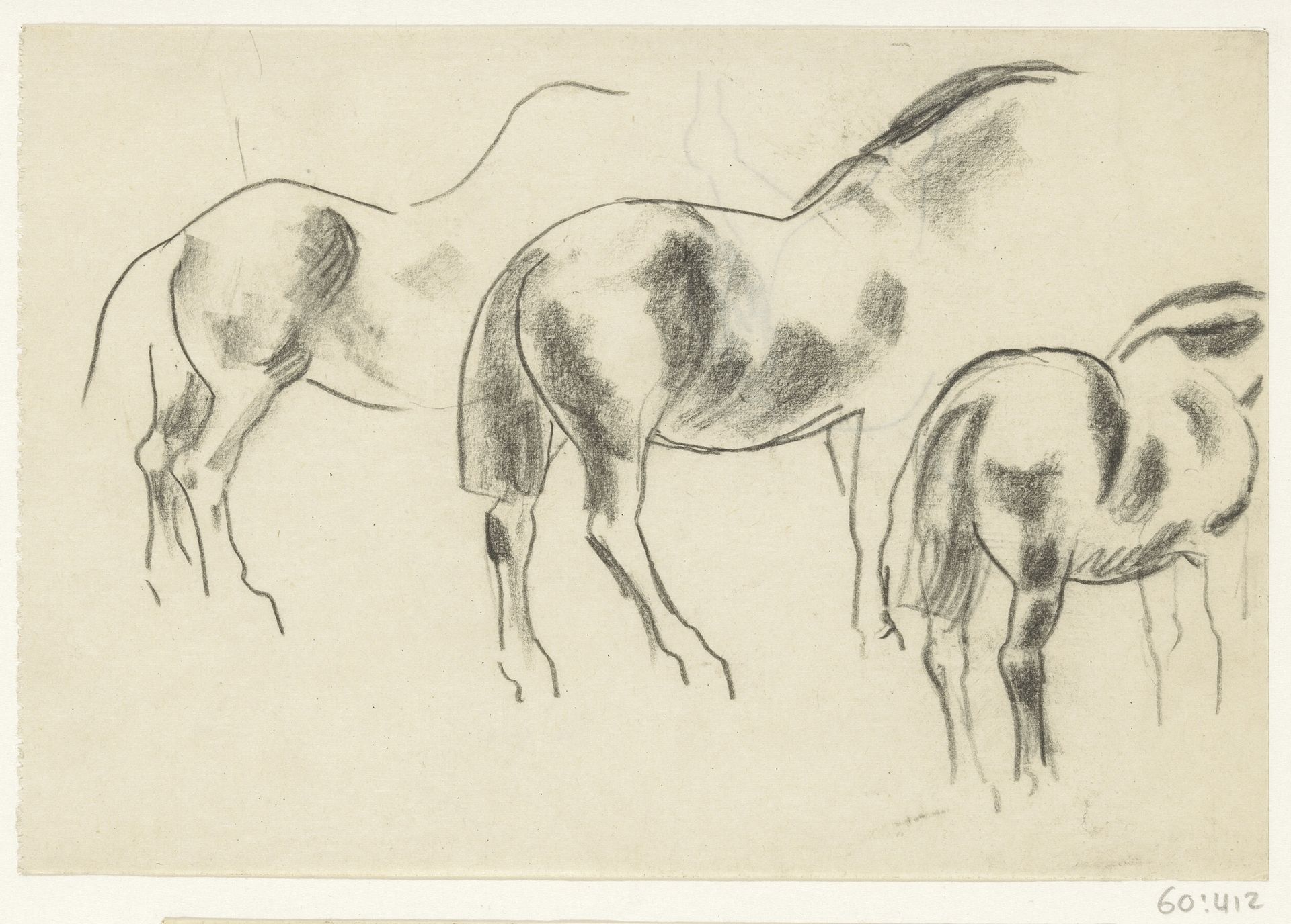 Drie paarden by Leo Gestel