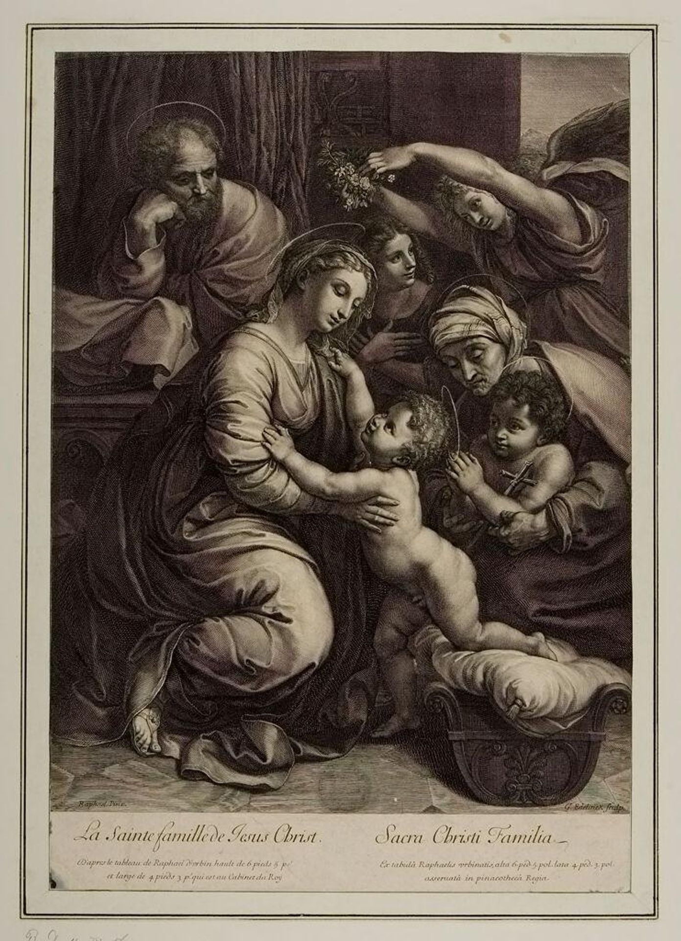 The Holy Family by Gérard Edelinck