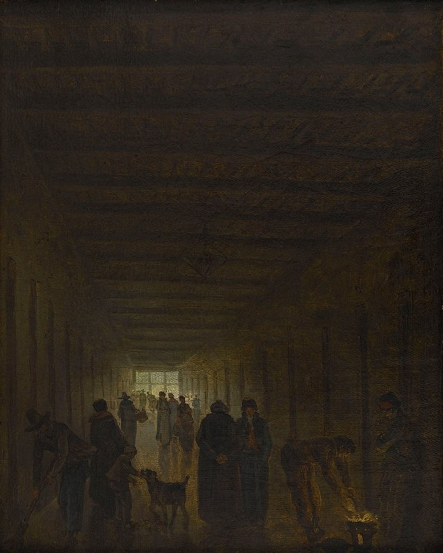 Corridor de la prison Saint-Lazare by Hubert Robert