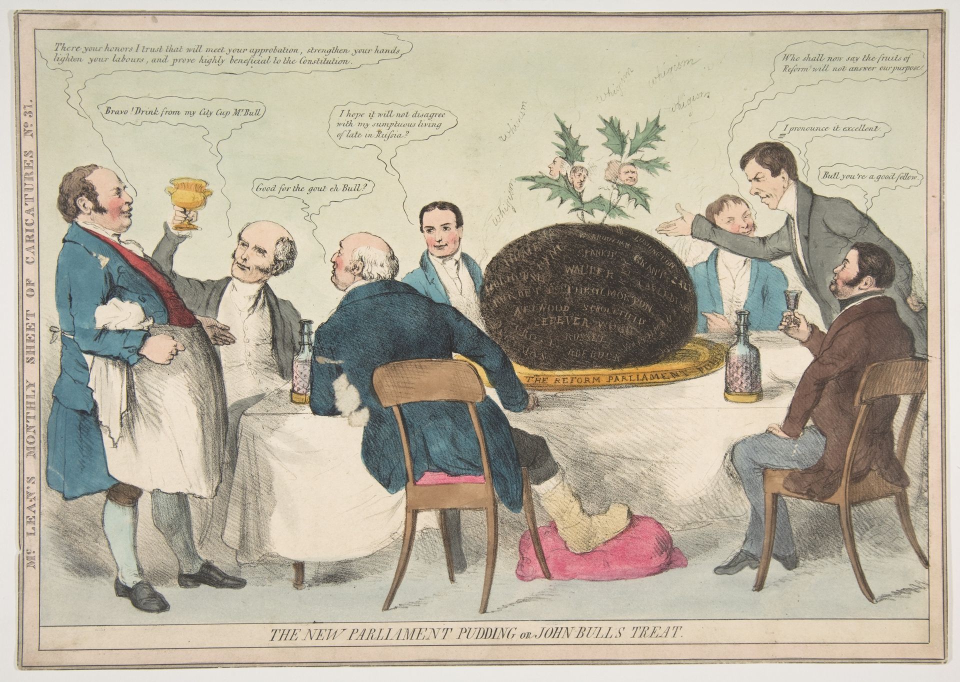 The New Parliament Pudding or John Bull's Treat by Anonymous