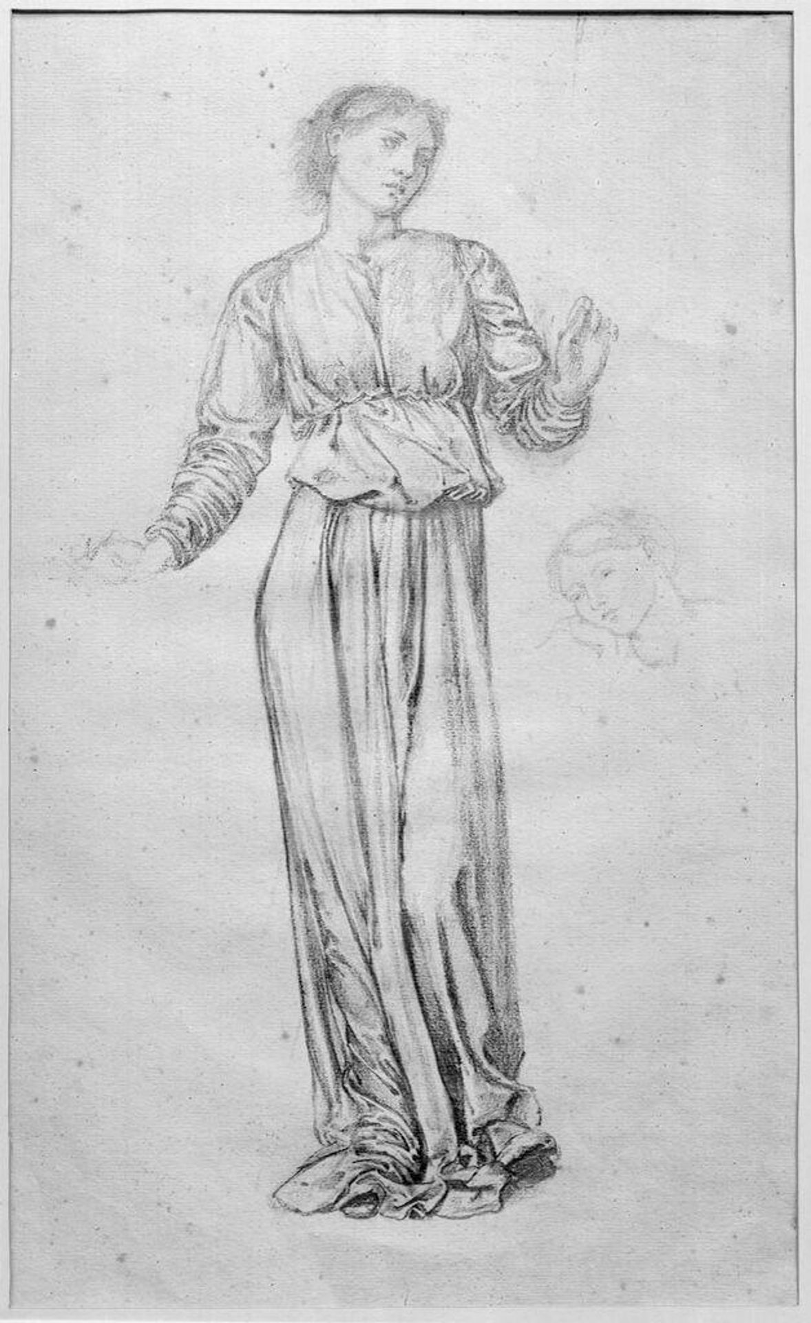 Two Studies of a Female Figure, for "The Garland Weavers" by Edward Burne-Jones