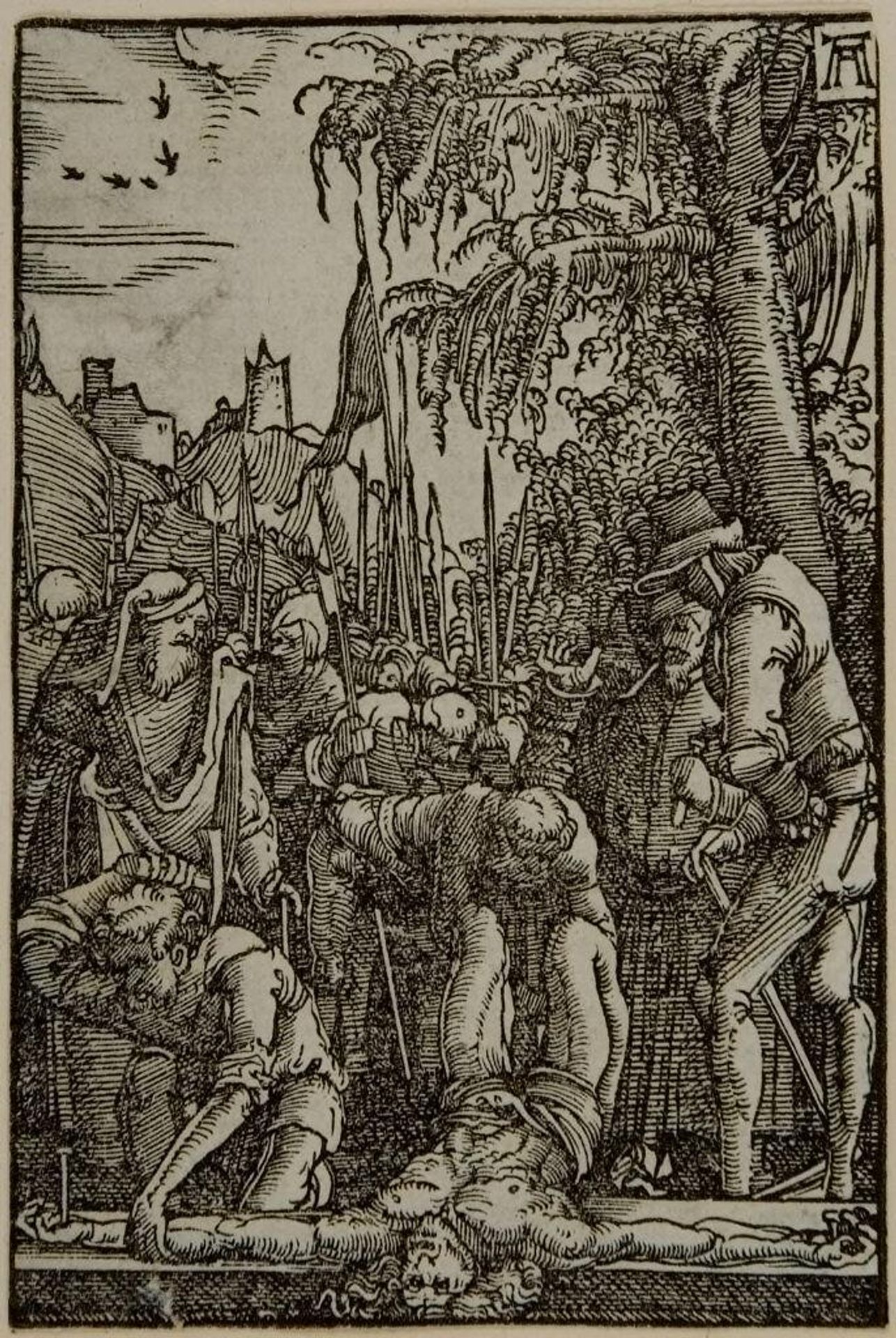 Christ Nailed to the Cross by Albrecht Altdorfer