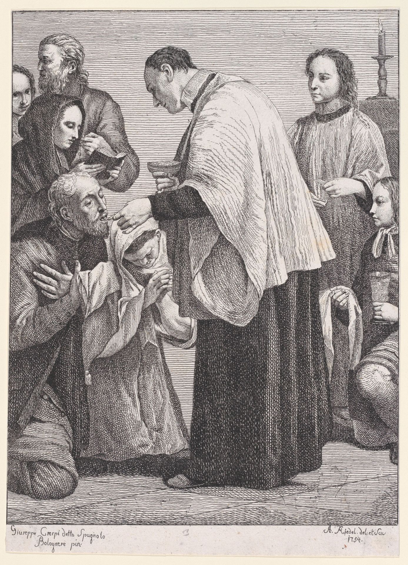 Holy Eucharist, from "The Seven Sacraments" by Johann Anton Riedel
