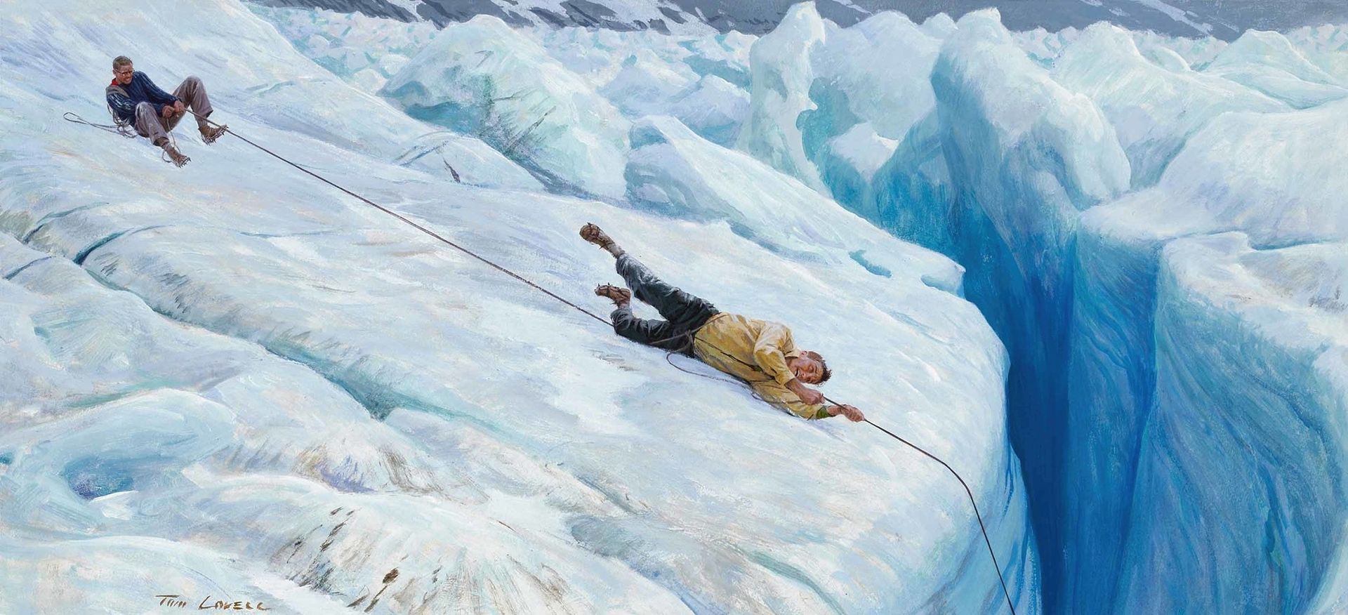 The Precipice by Tom Lovell