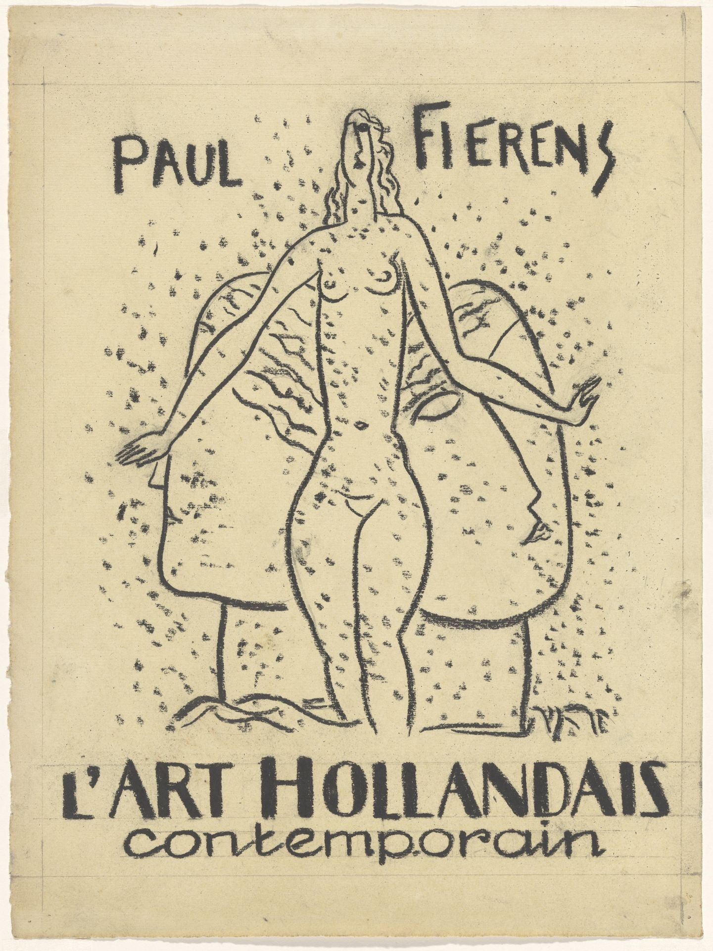 Vrouwelijk naakt met stippen by Leo Gestel