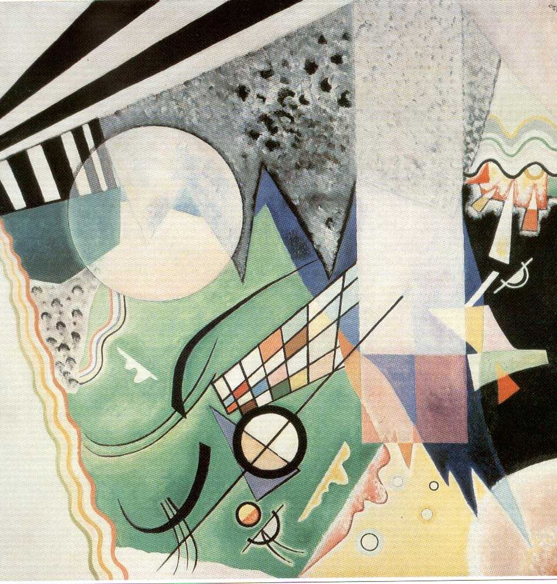 Green composition by Wassily Kandinsky