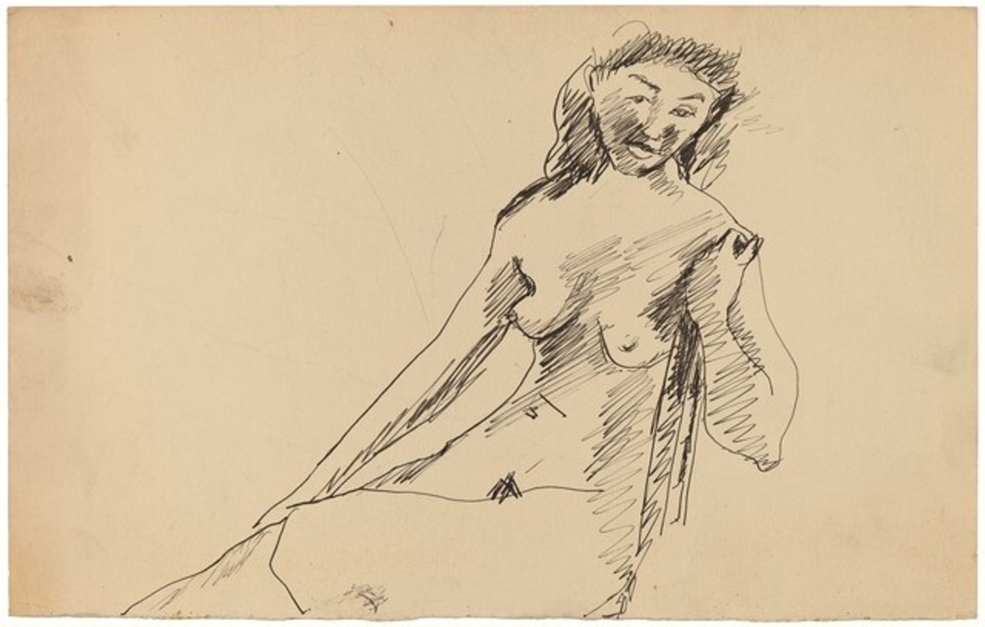 Nude Woman Seated in a Chair by Mark Rothko