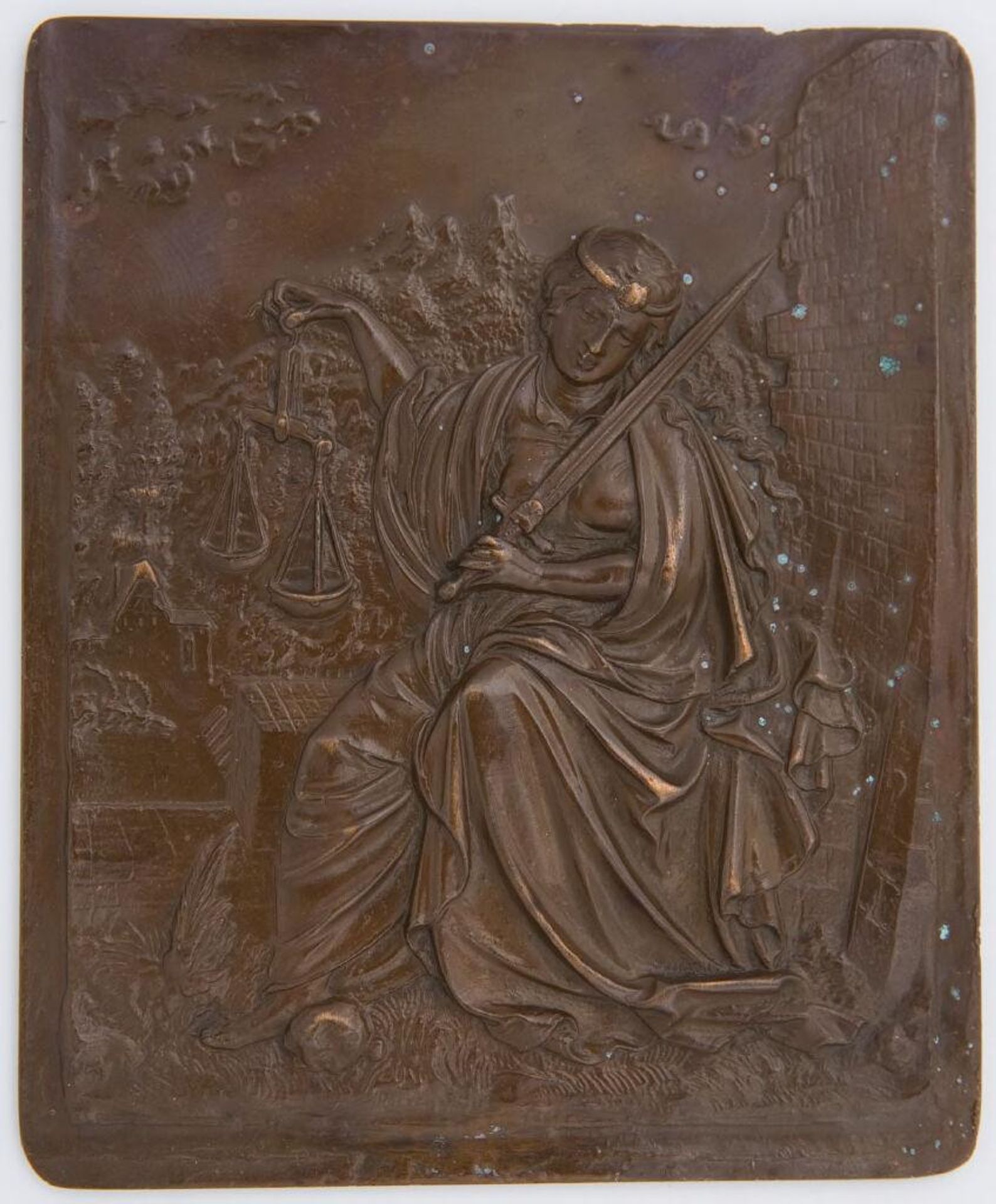 Justice, from the series "The Seven Virtues (seated, rectangular)" by Anonymous