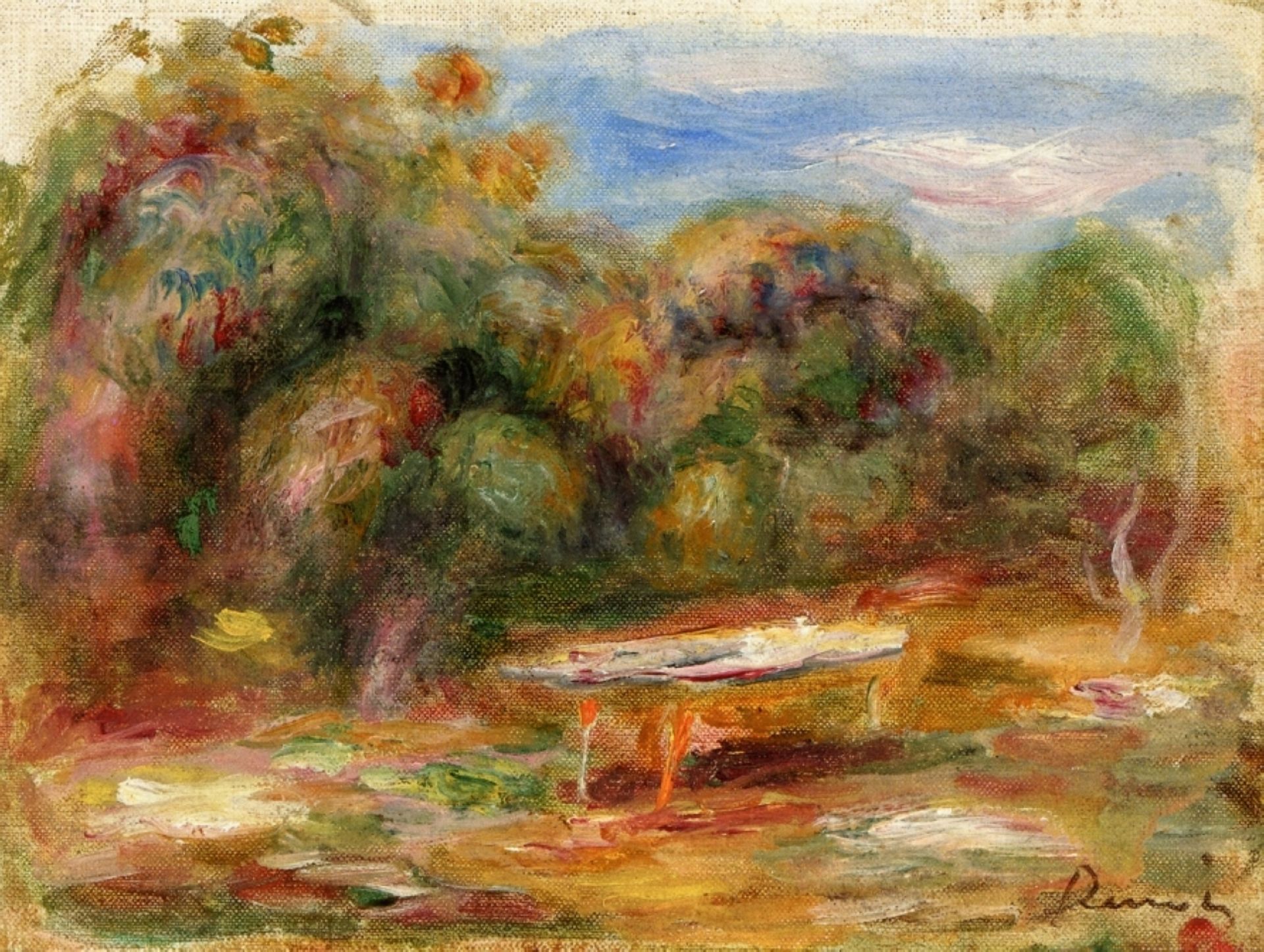 In the Garden at Collettes in Cagnes by Pierre-Auguste Renoir