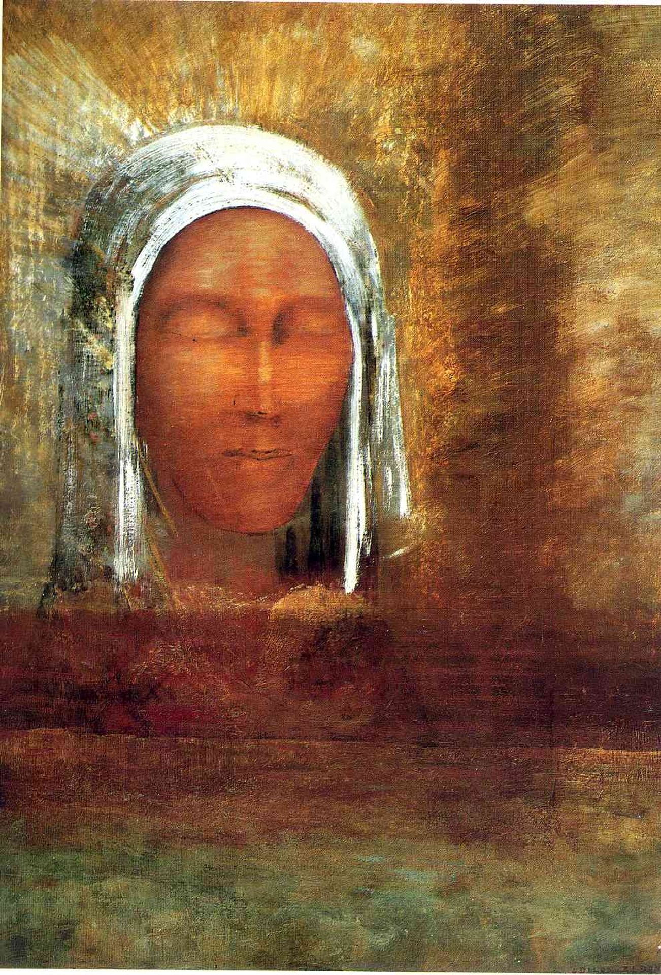 Virgin of the Dawn by Odilon Redon