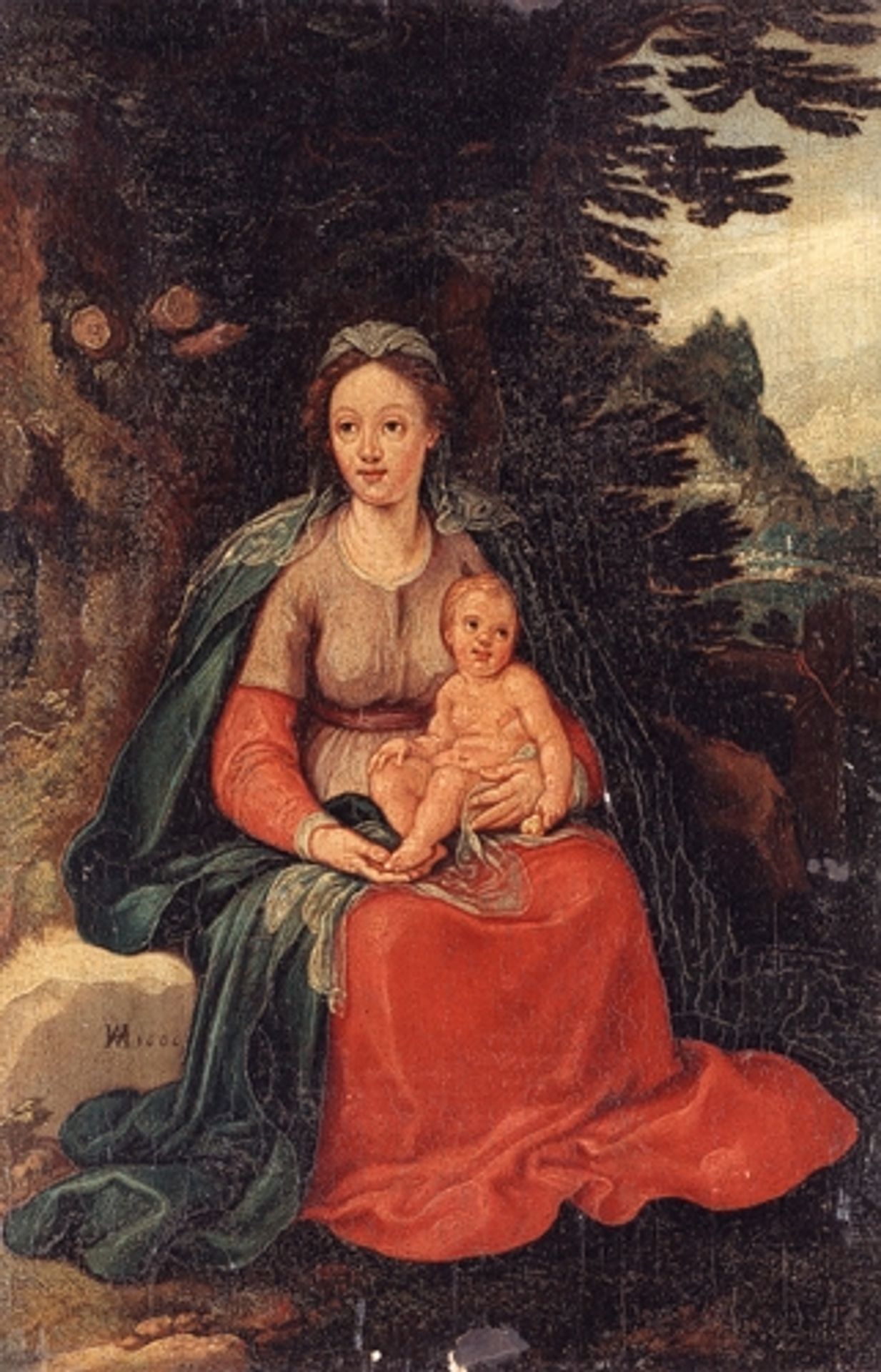 Virgin and Child by Hans von Aachen
