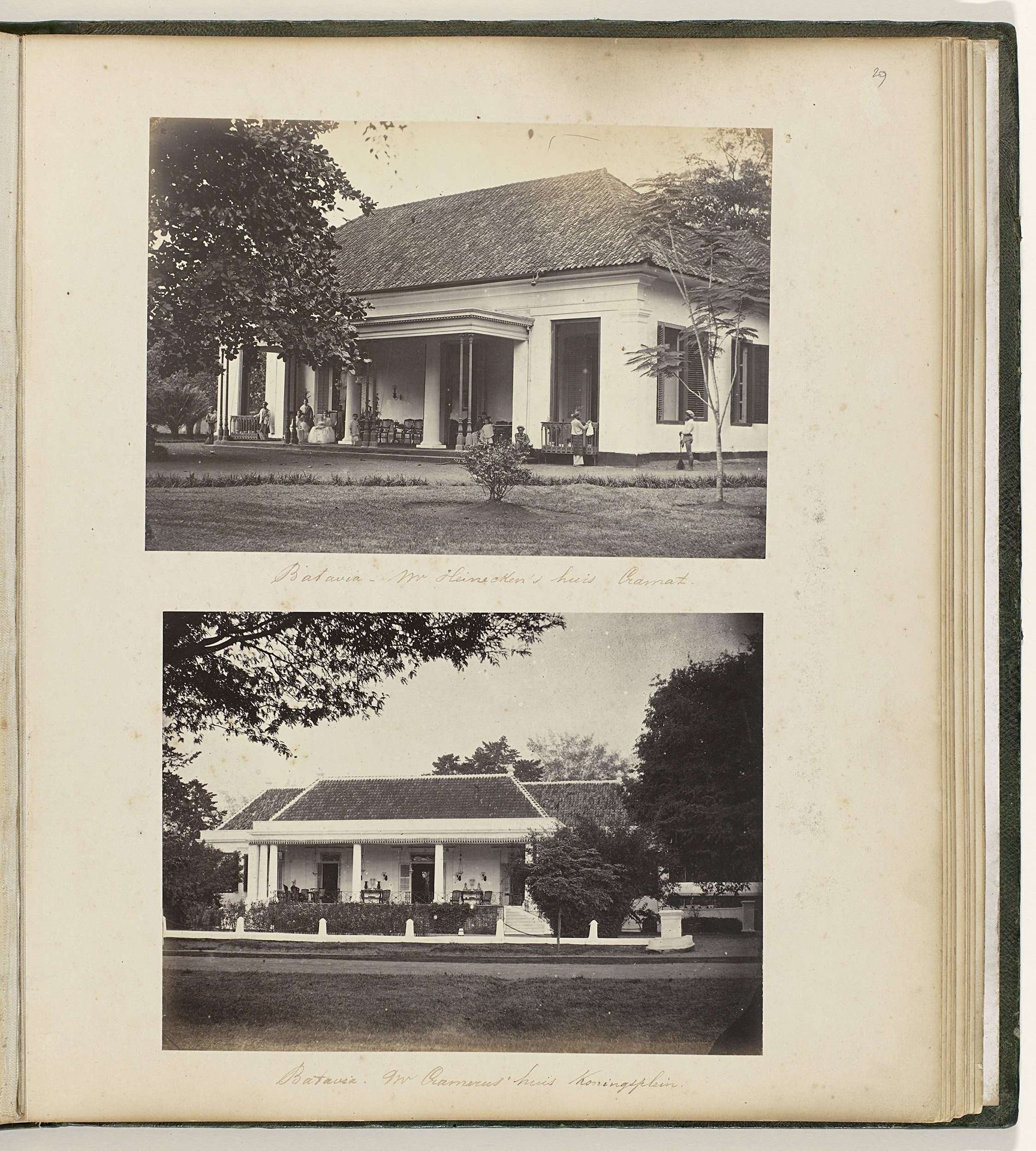 Batavia - Mr. Heinecken's huis Cramat by Woodbury & Page