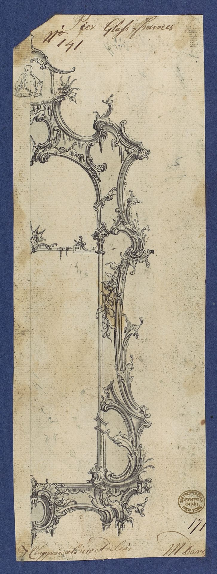 Pier Glass Frames, in Chippendale Drawings, Vol. I by Thomas Chippendale