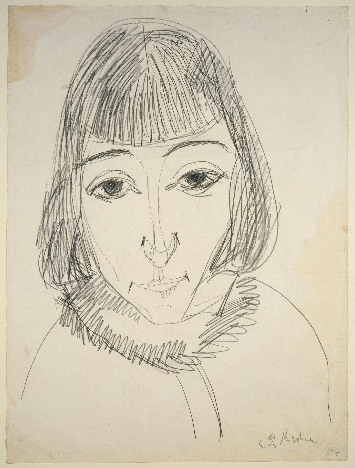 Portrait of Erna by Ernst Ludwig Kirchner