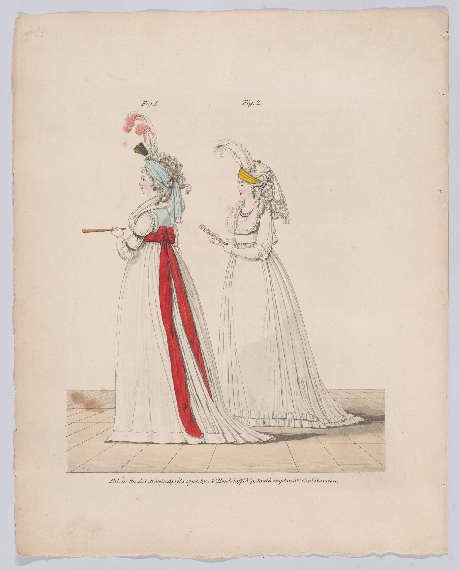 Gallery of Fashion, vol. I: April 1, 1794- March 1, 1795 by Nicolaus Heideloff