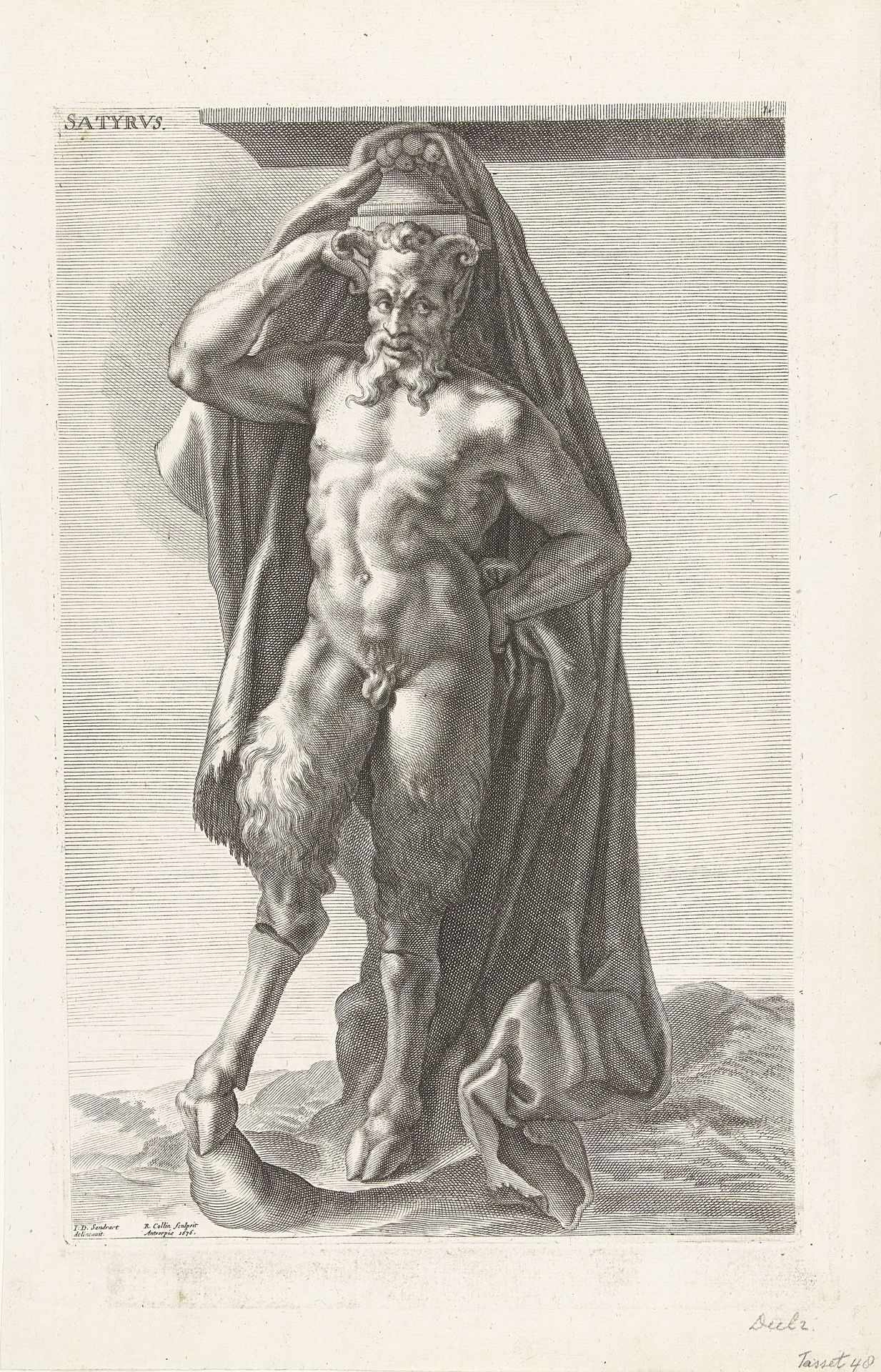 Sater als kariatide by Richard Collin