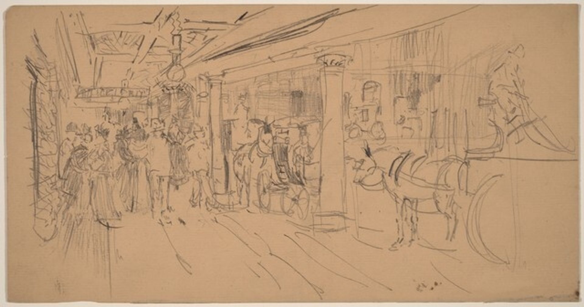Waiting for a Carriage by John Marin