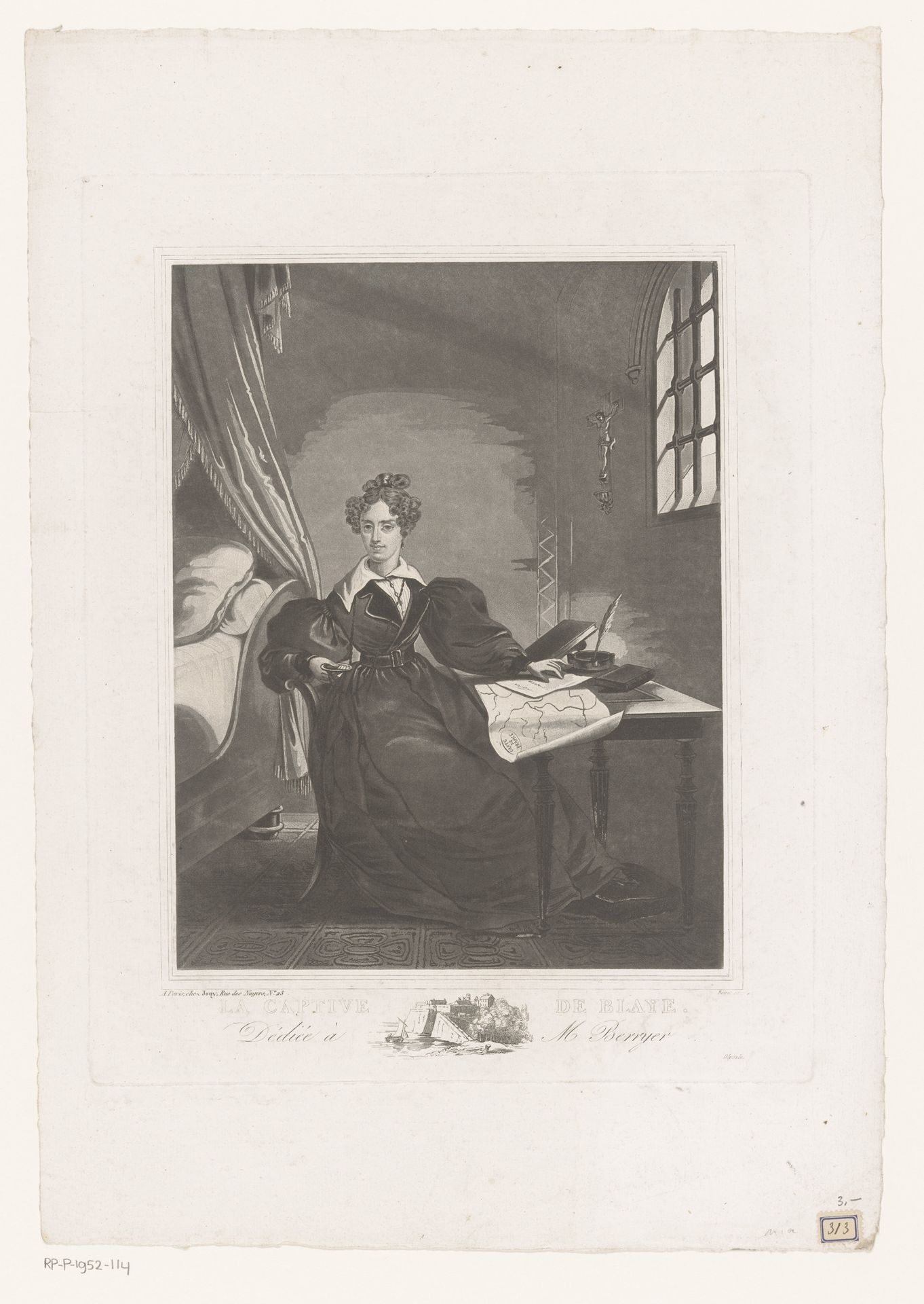 Portret van Maria Carolina van Bourbon-Sicilië by Adolphe Philippe Noiret