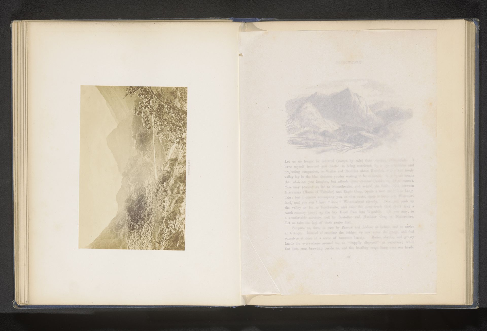Gezicht op een vallei in Borrowdale by Garnett & Bowers