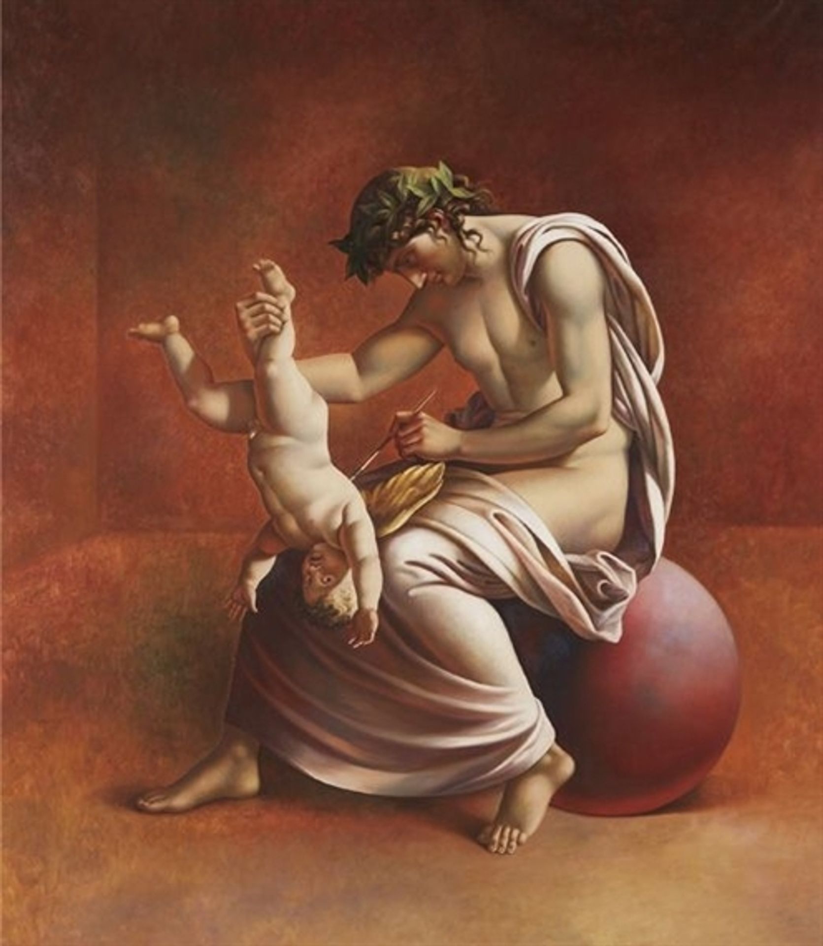 The left handed painter by Carlo Maria Mariani