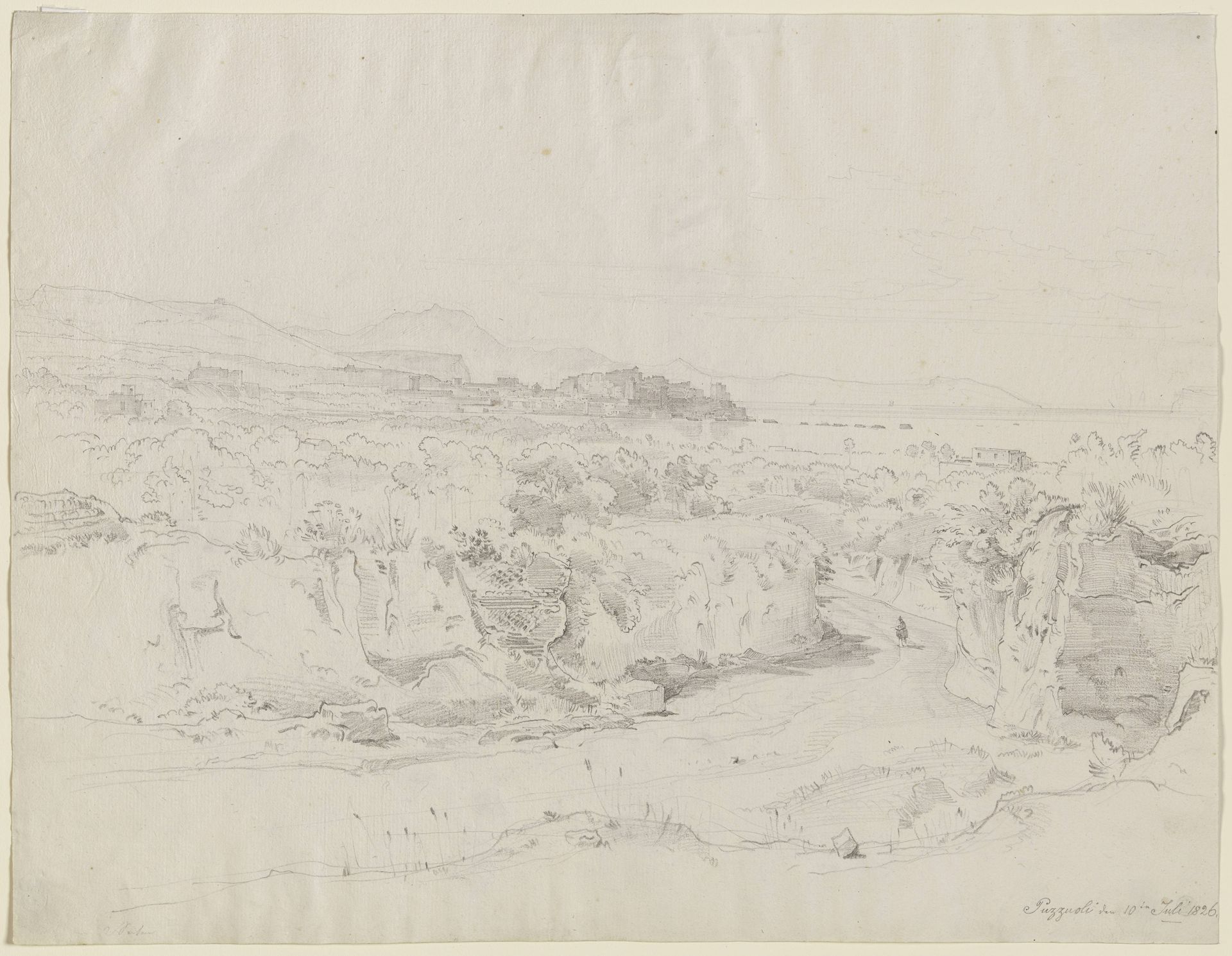 View of Pozzuoli by Ernst Fries