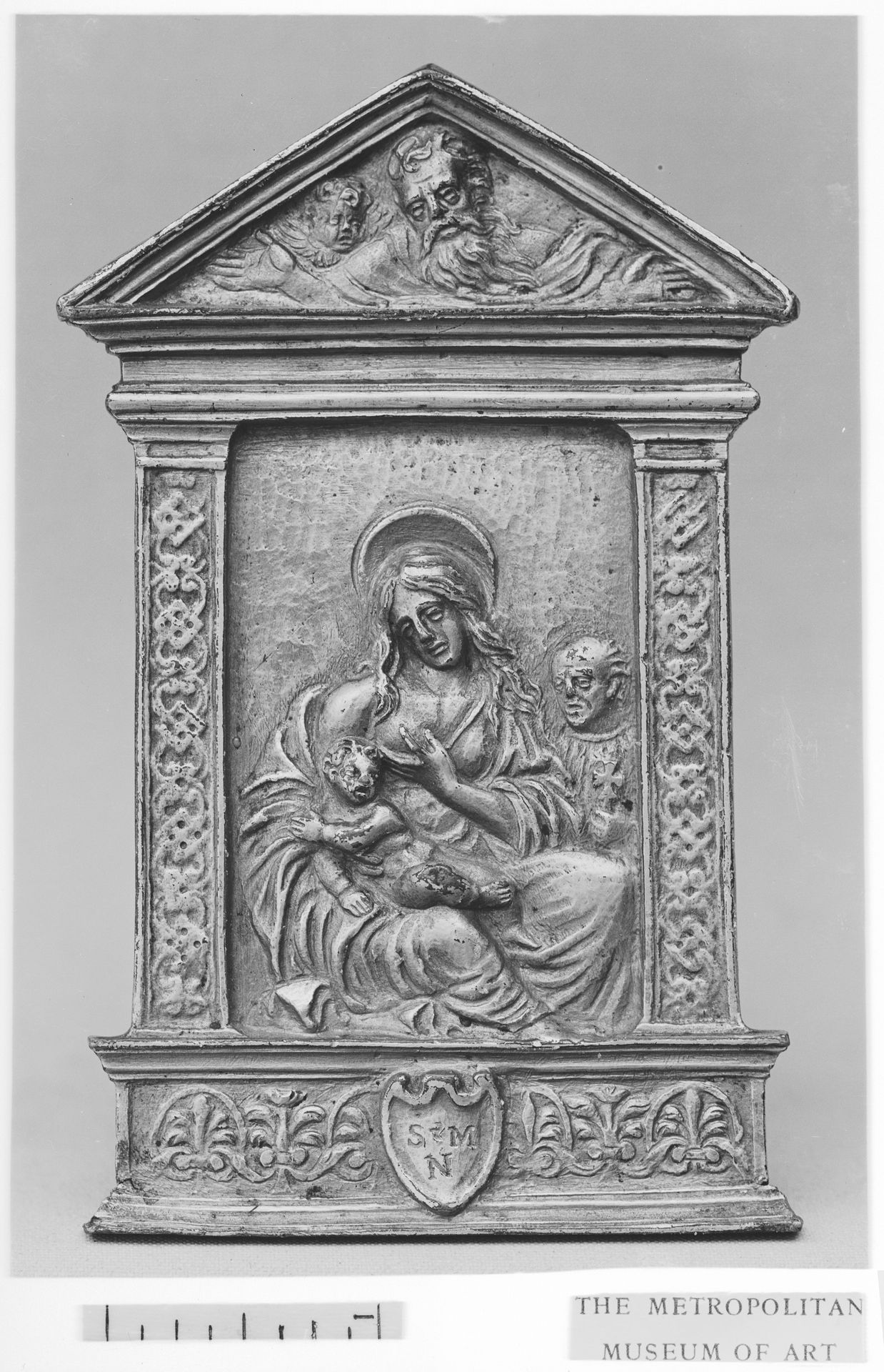 Virgin and Child with St. Joseph by Moderno (Galeazzo Mondella)
