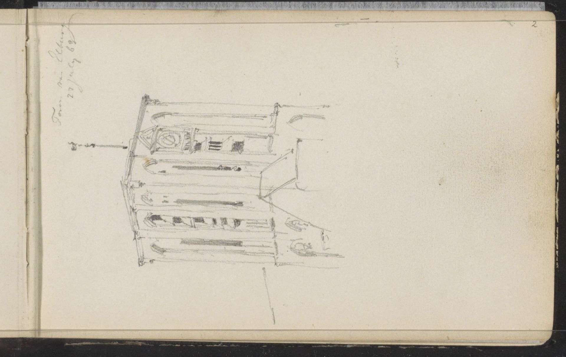 Gezicht op de toren van de Sint-Nicolaaskerk te Elburg by Cornelis Springer