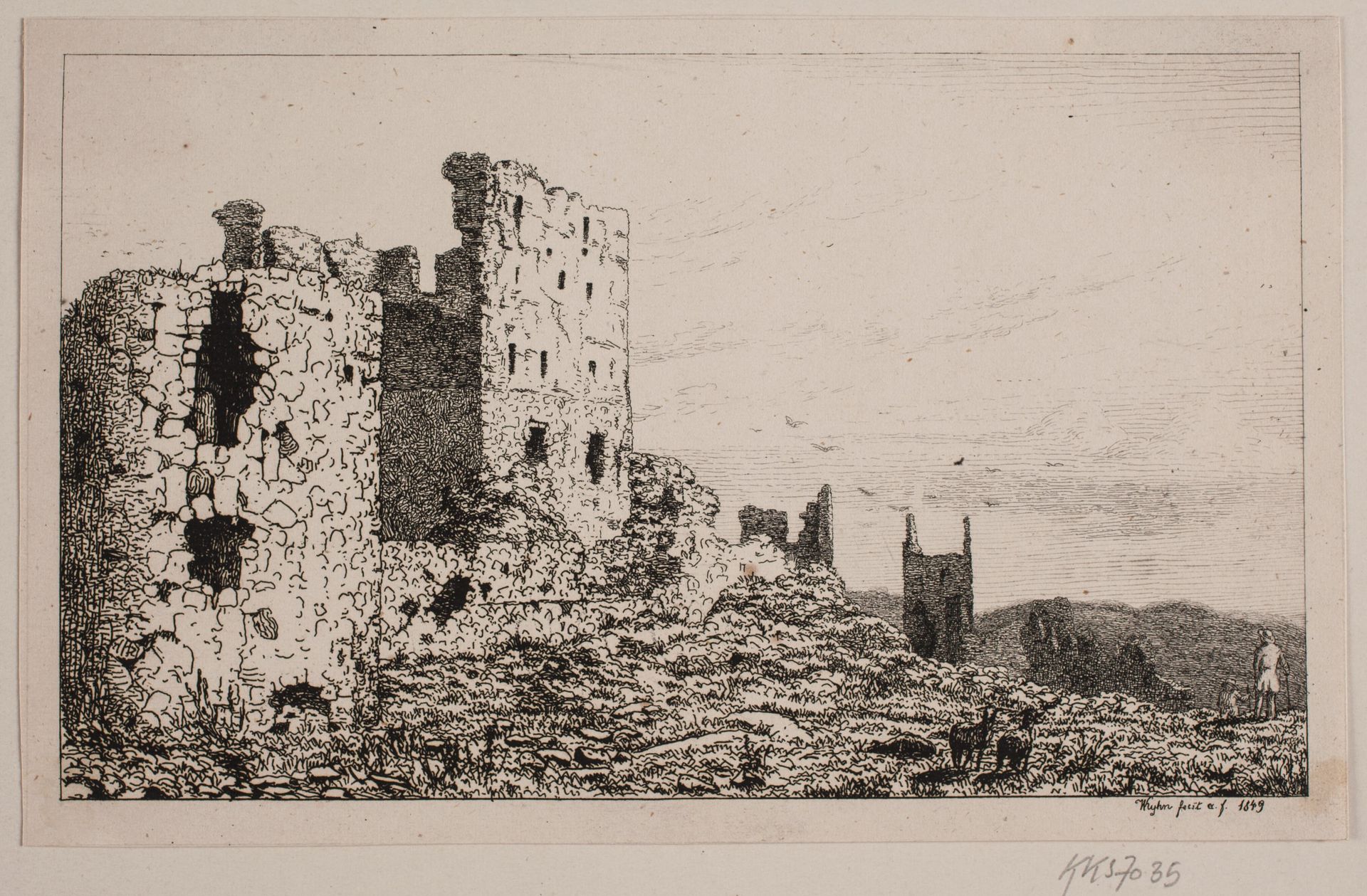 Hammershus på Bornholm by Vilhelm Kyhn