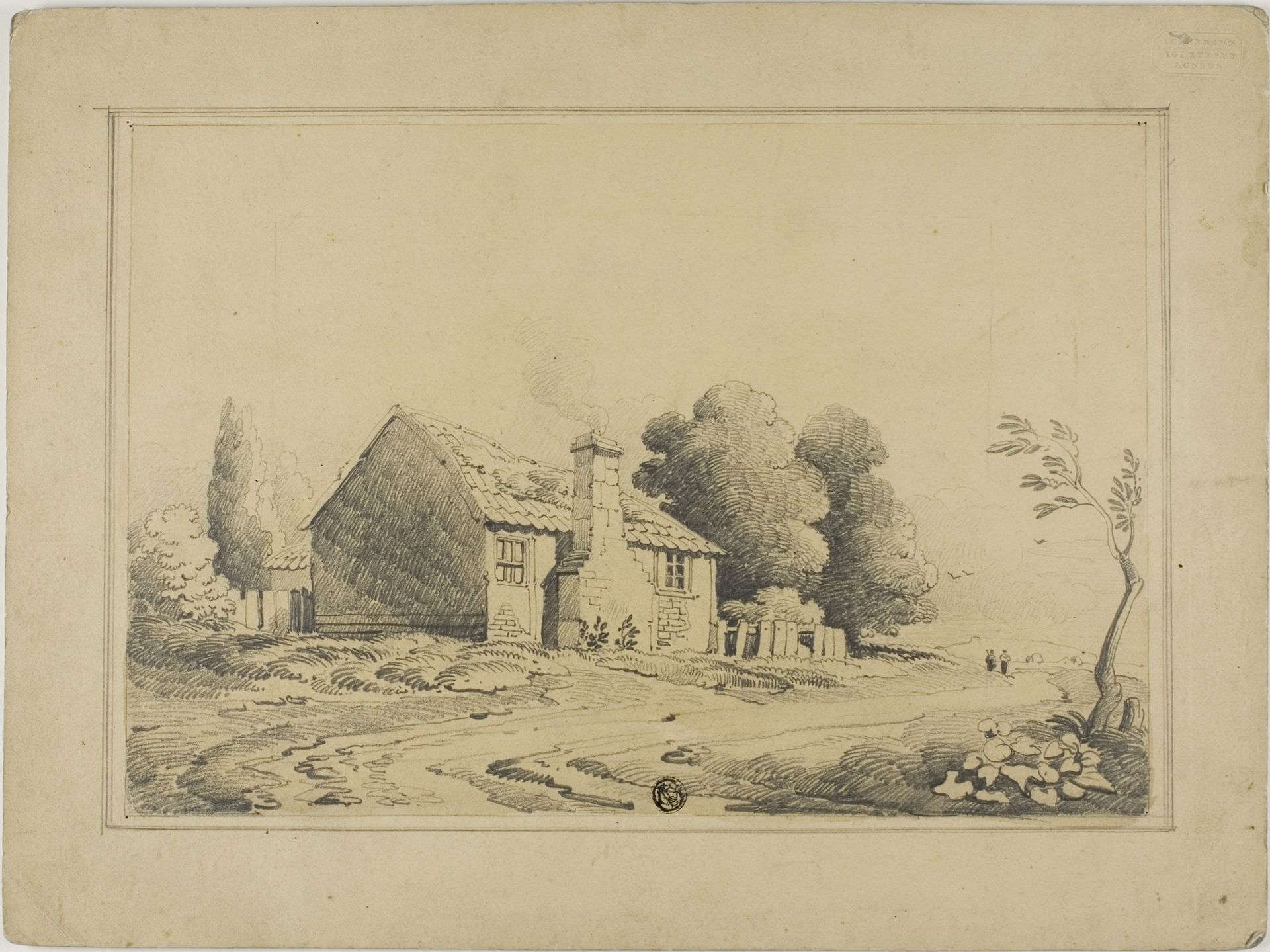 Cottage Beside Path by John Varley