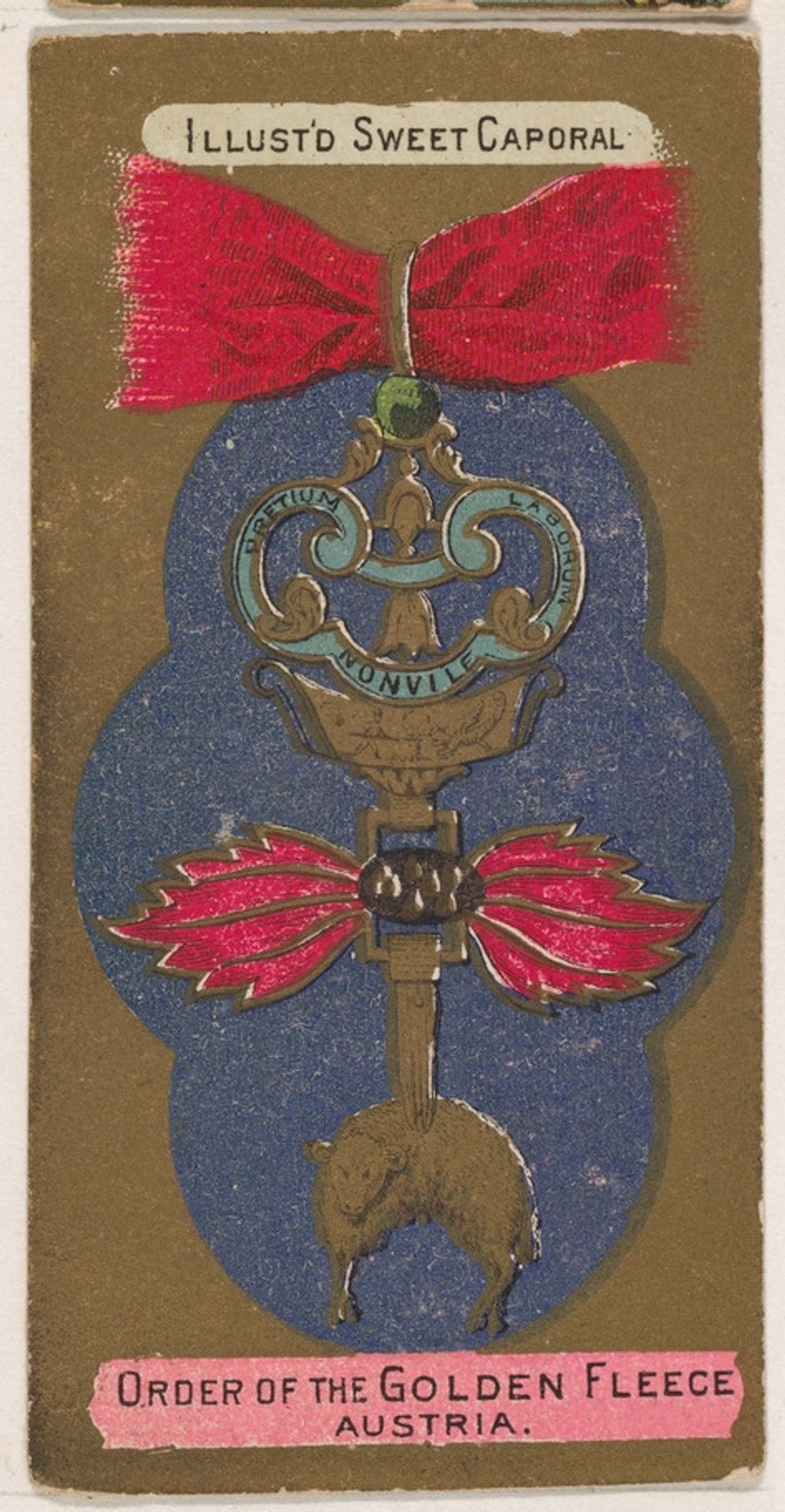 Order of the Golden Fleece, Austria, from the Military Series (N224) issued by Kinney Tobacco Company to promote Sweet Caporal Cigarettes by Kinney Brothers Tobacco Company
