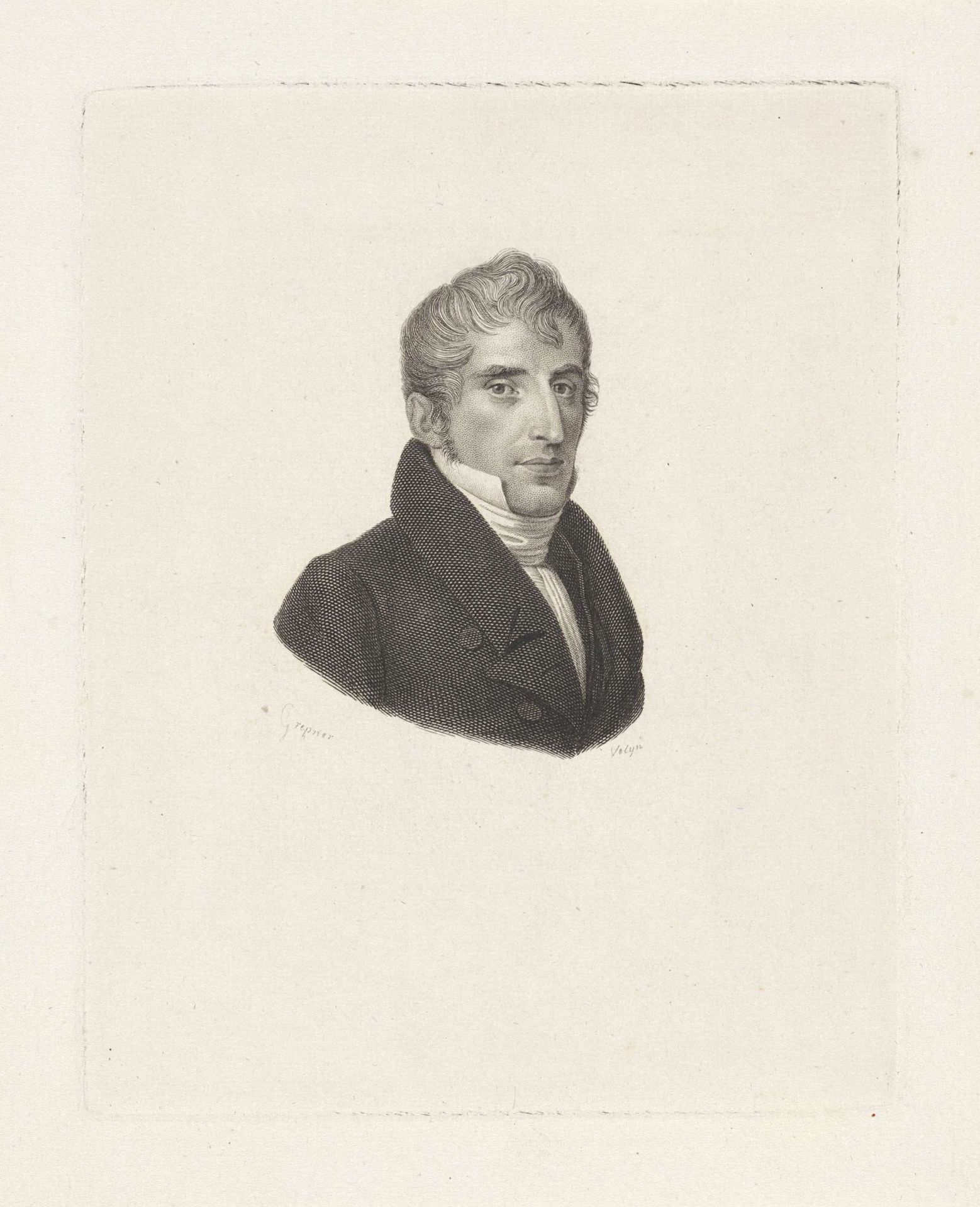 Portret van Willem Hendrik Warnsinck by Philippus Velijn
