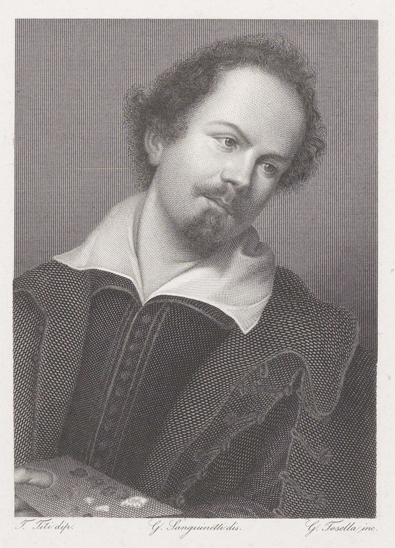 Portret van schilder Tiberio di Tito by Giovanni Fosella