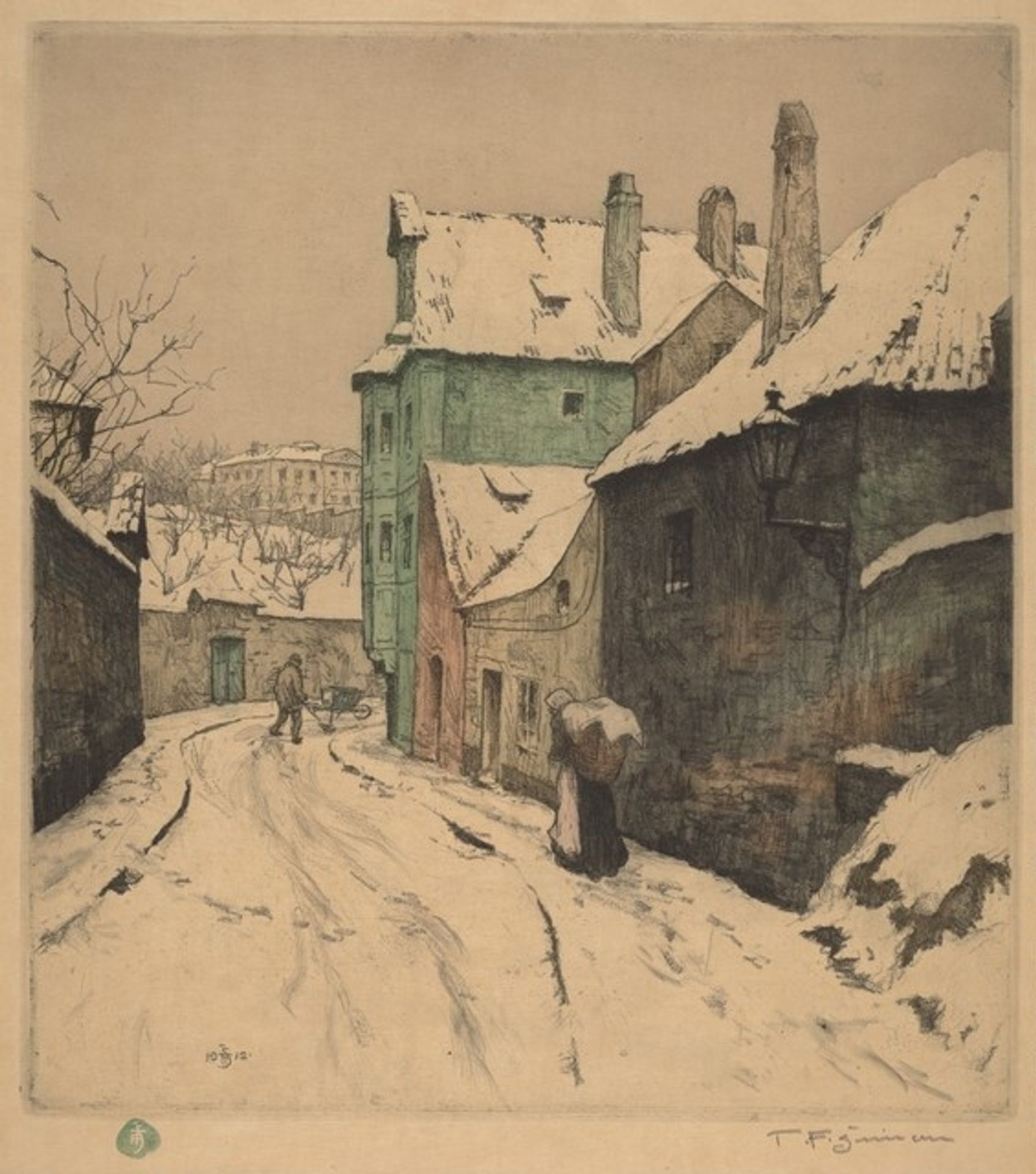 Little Street in Prague by T. Frantisek Simon