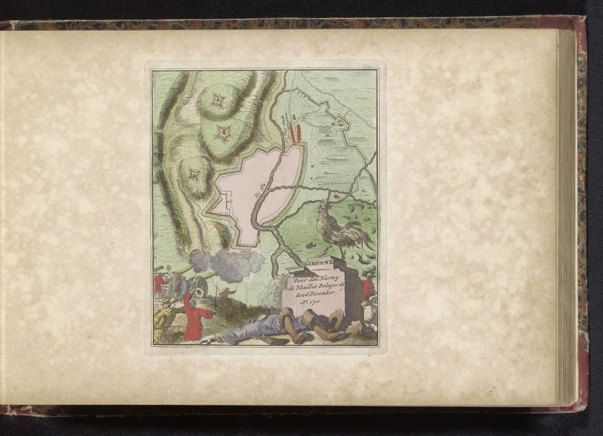 Beleg van Gerona, 1710 by Anonymous