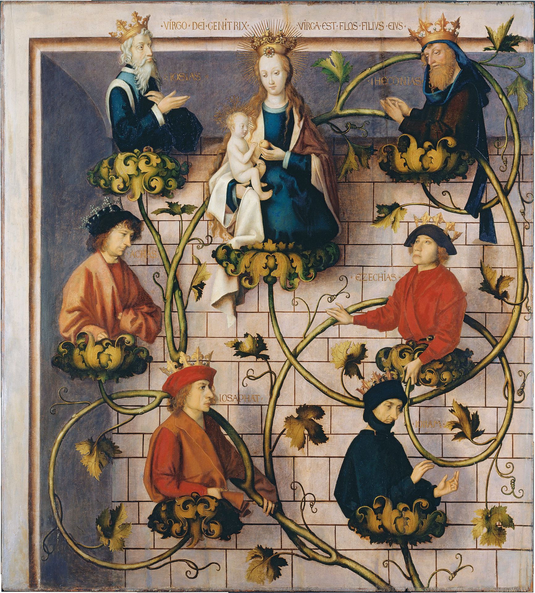 High Altar of the Dominican Church in Frankfurt_Tree of Jesse by Hans Holbein the Elder
