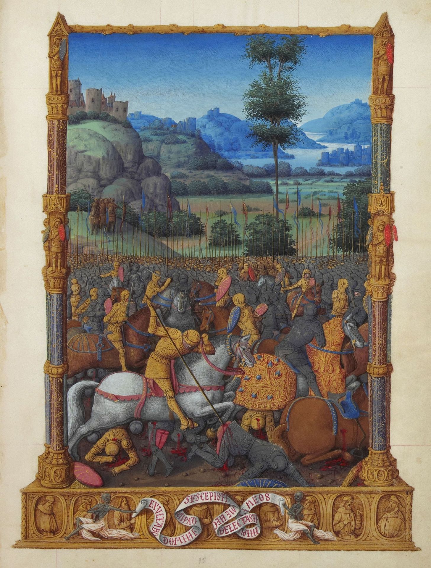 David's Victory by Limbourg brothers