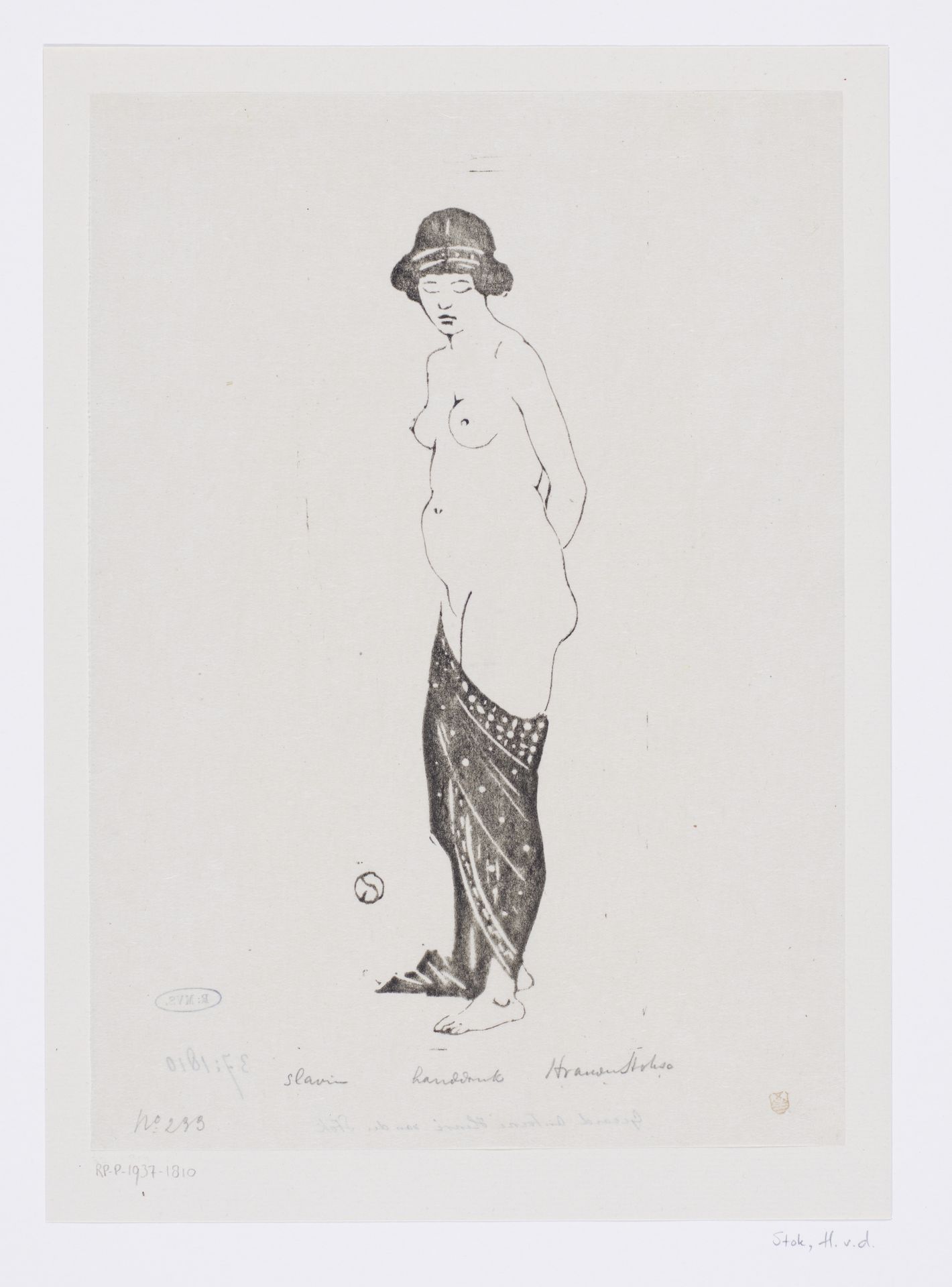 Tot slaaf gemaakte vrouw by Henri van der Stok