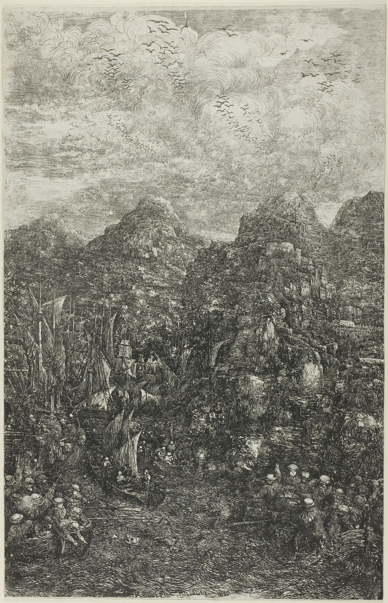 The Miraculous Draught of Fishes by Rodolphe Bresdin
