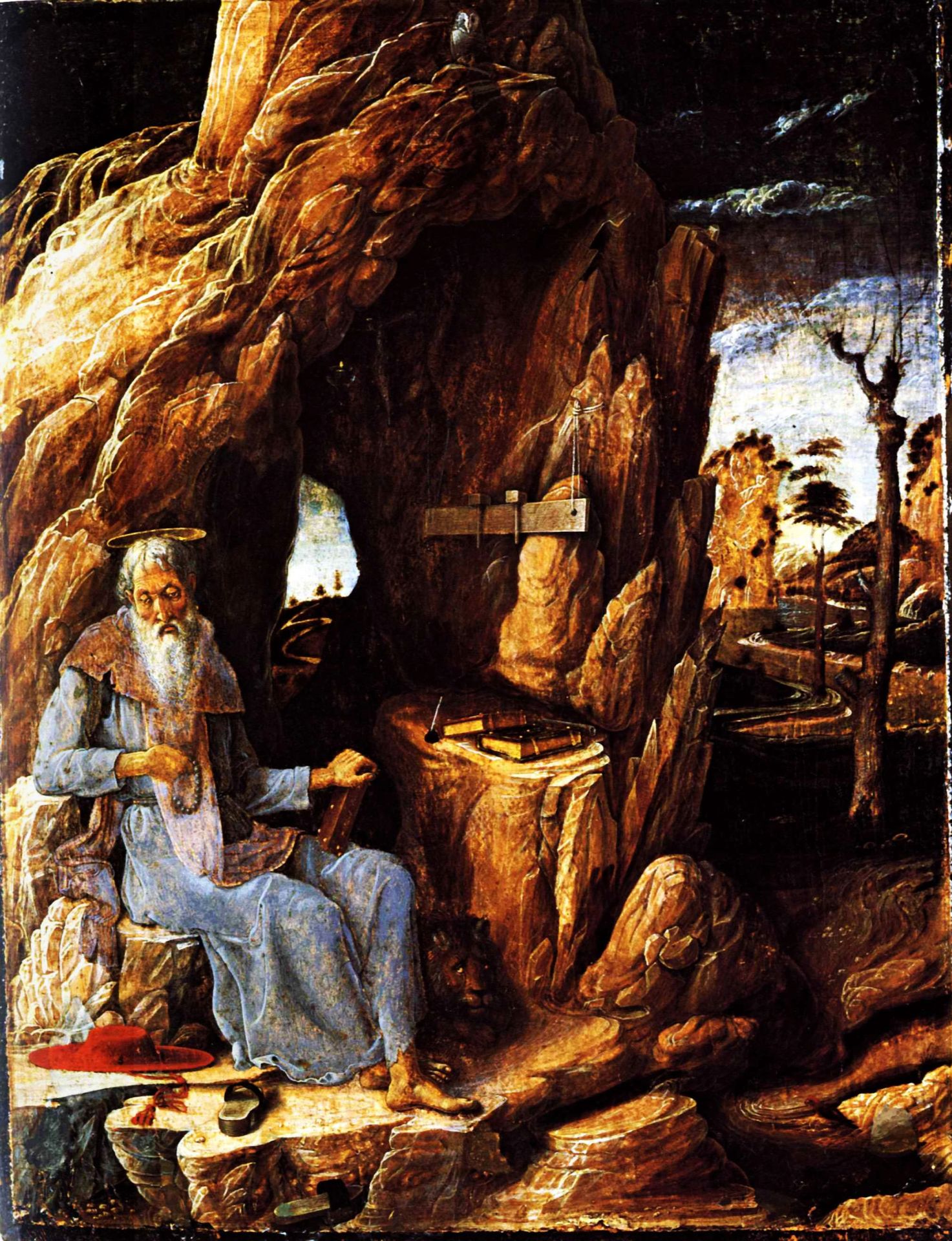 St. Jerome in the Wilderness by Andrea Mantegna
