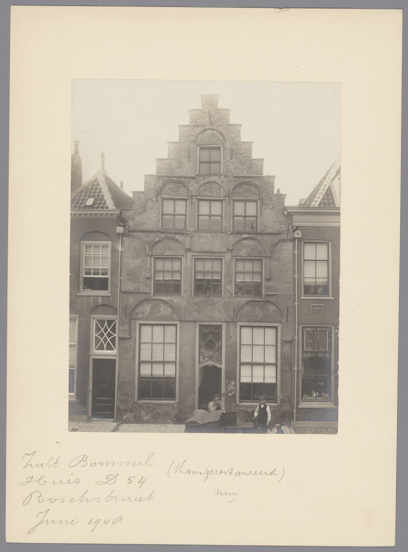 Gezicht op Boschstraat 54 te Zaltbommel by anoniem (Monumentenzorg)