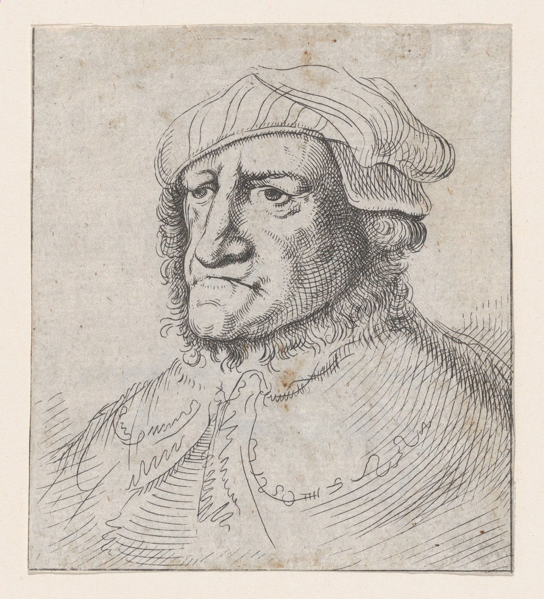 Bust of a Man (reverse copy) by Jan Lievens