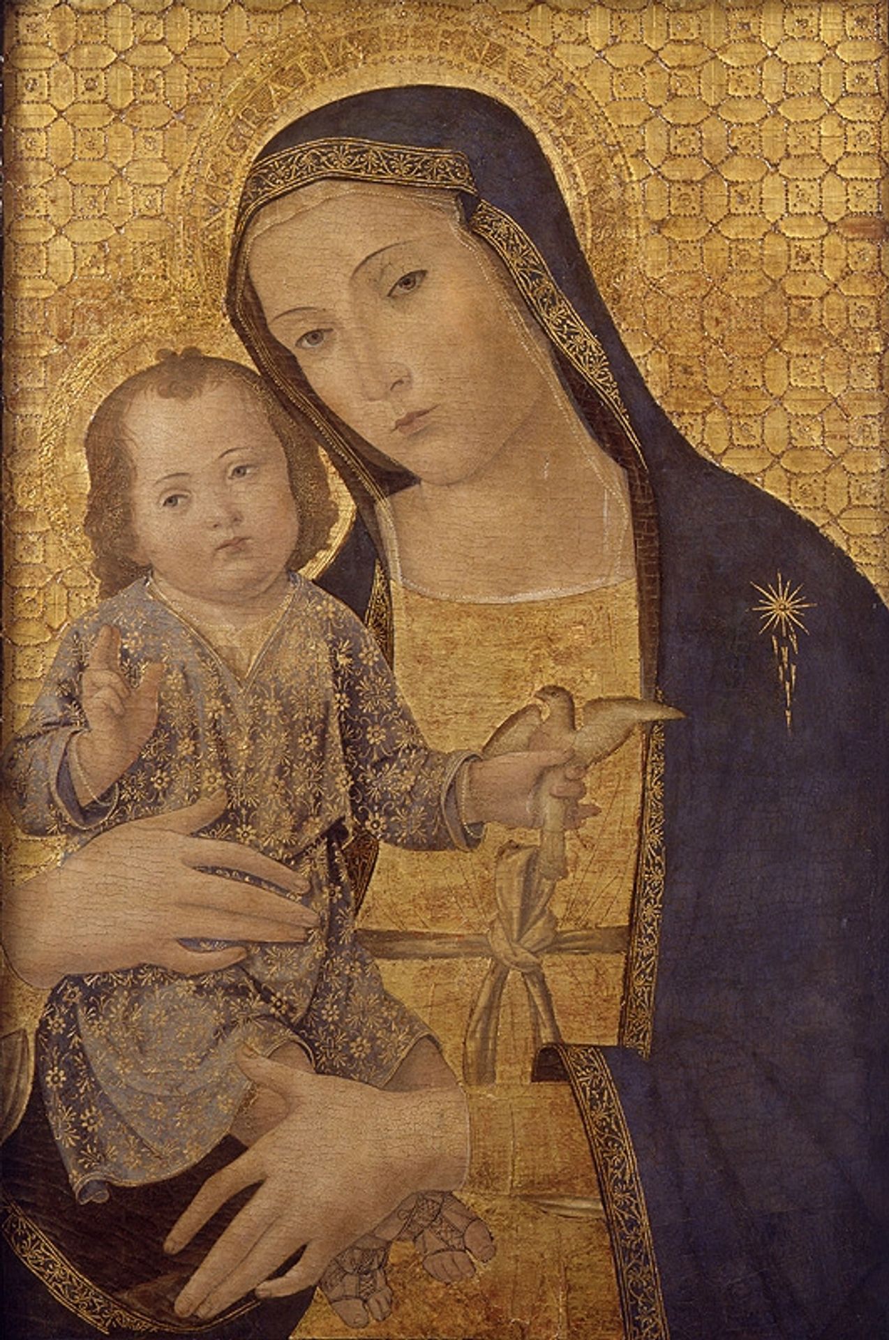 Virgen Y El Niño Con Pajarito by Antoniazzo Romano