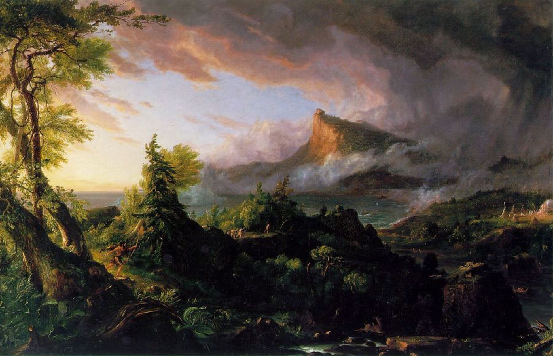 The Course of Empire: The Savage State by Thomas Cole