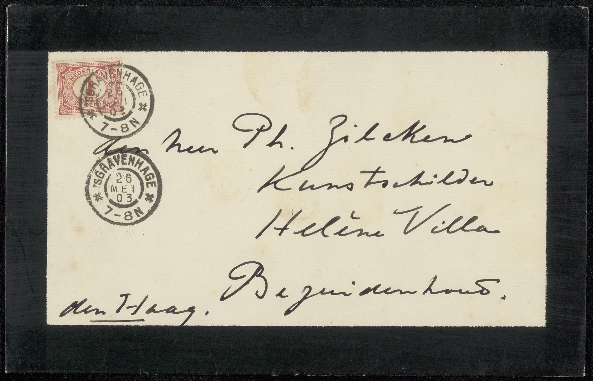 Overlijdensbericht aan Philip Zilcken by Anonymous