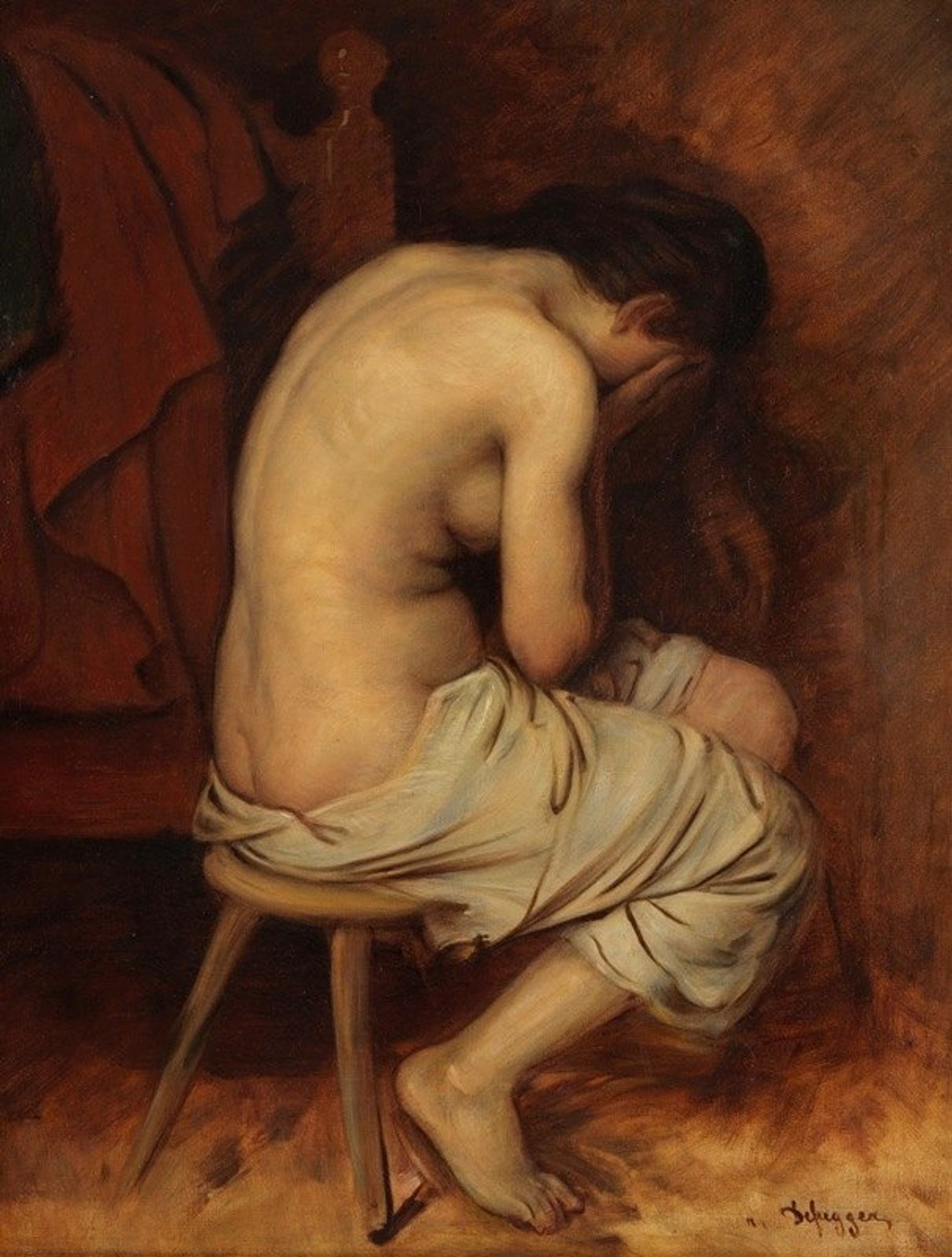 Halbakt by Franz von Defregger