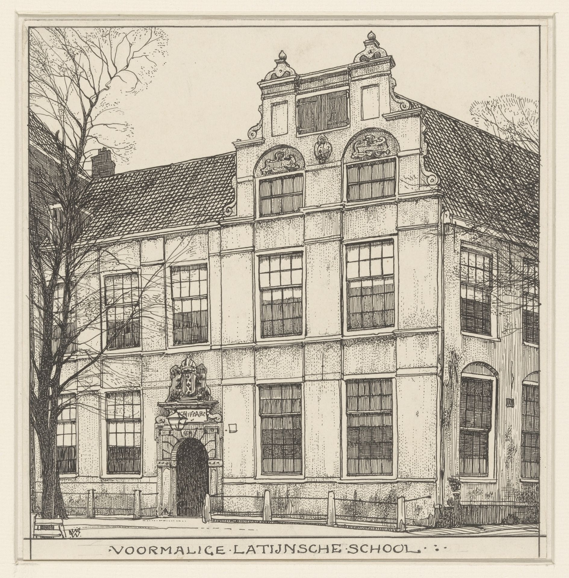 Voormalige Latijnsche school te Amsterdam by Willem Wenckebach